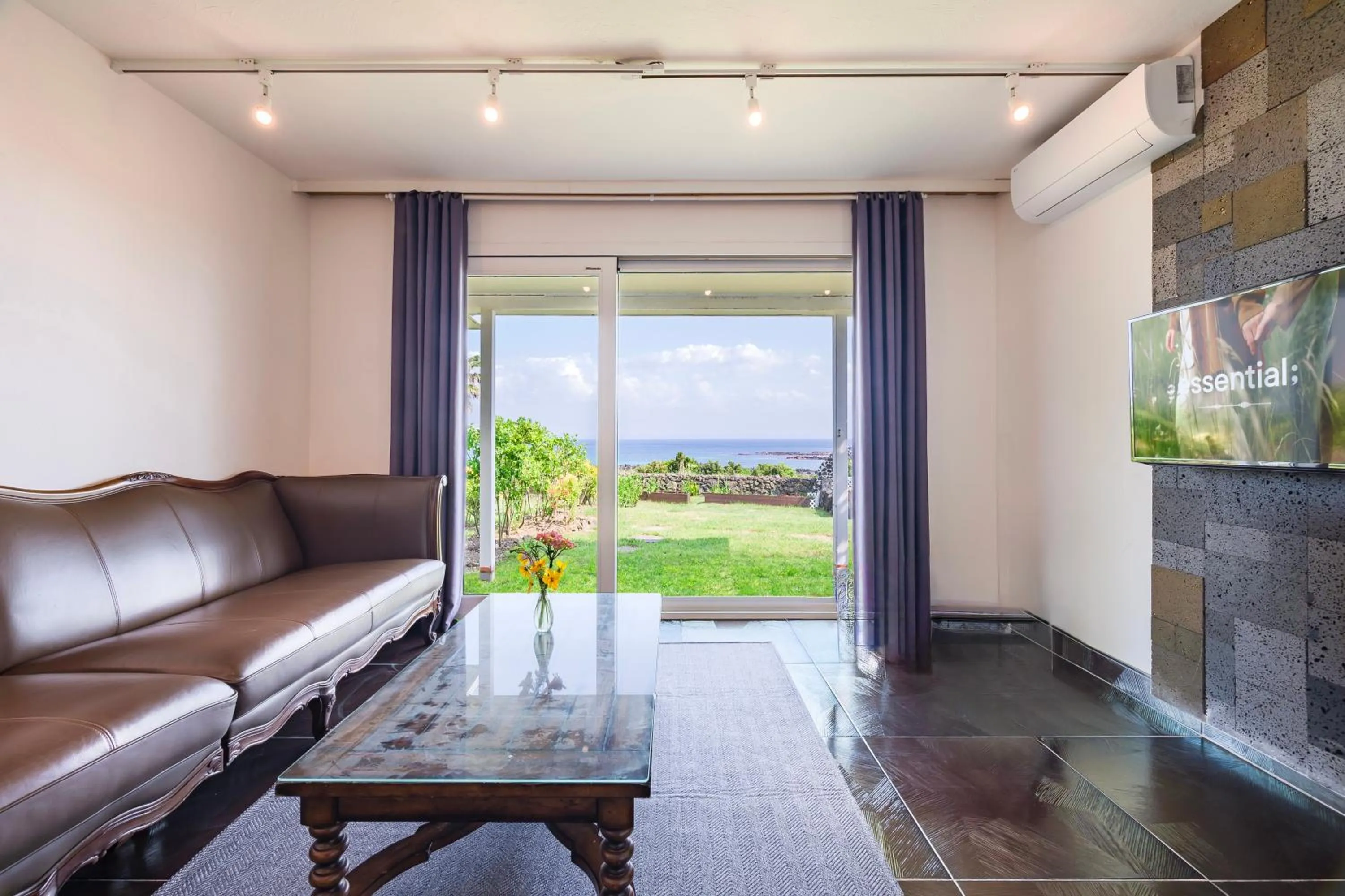 Living room in Jeju Turning point Pension