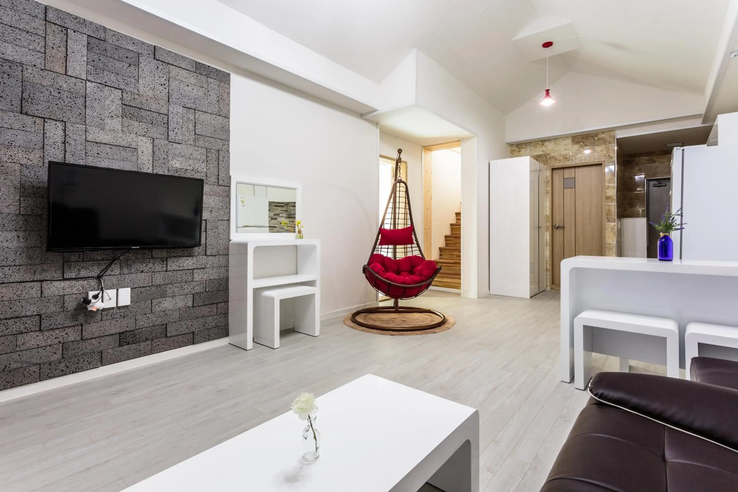 Living room in Jeju Turning point Pension