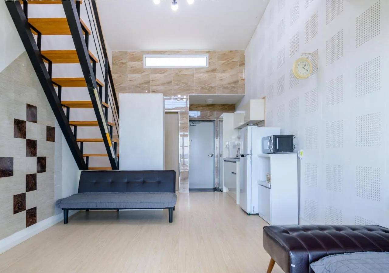 Kitchen or kitchenette in Jeju Turning point Pension