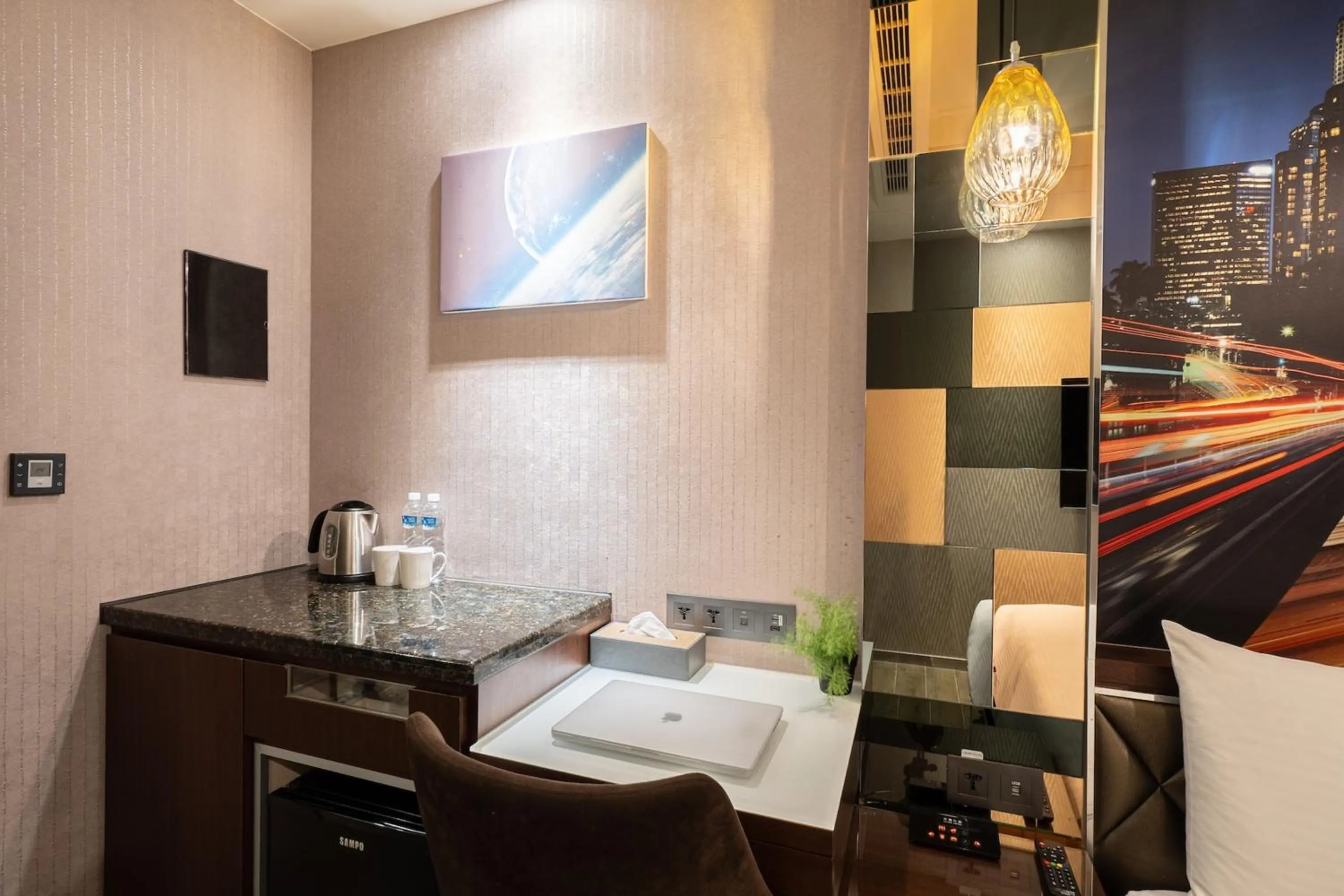 Decorative detail in Guide Hotel Taichung Ziyou