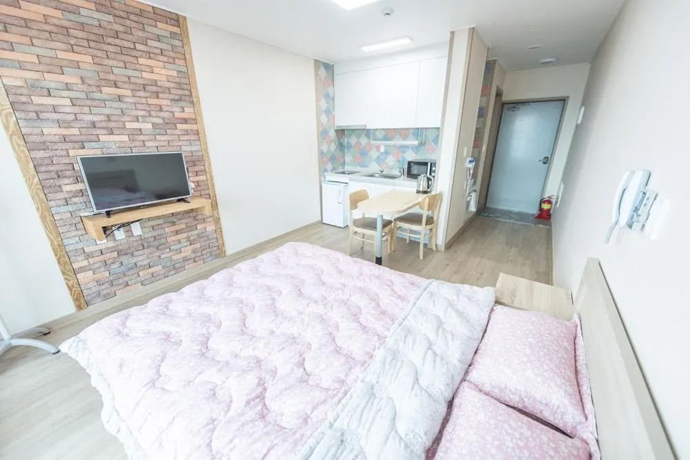 Bed in Pension Jung Won