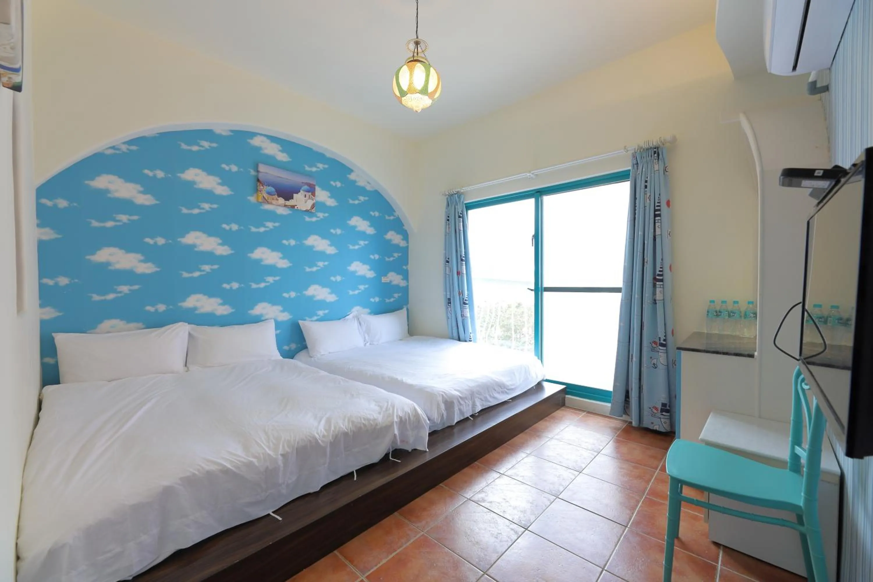 Bed in Rainbow B&B