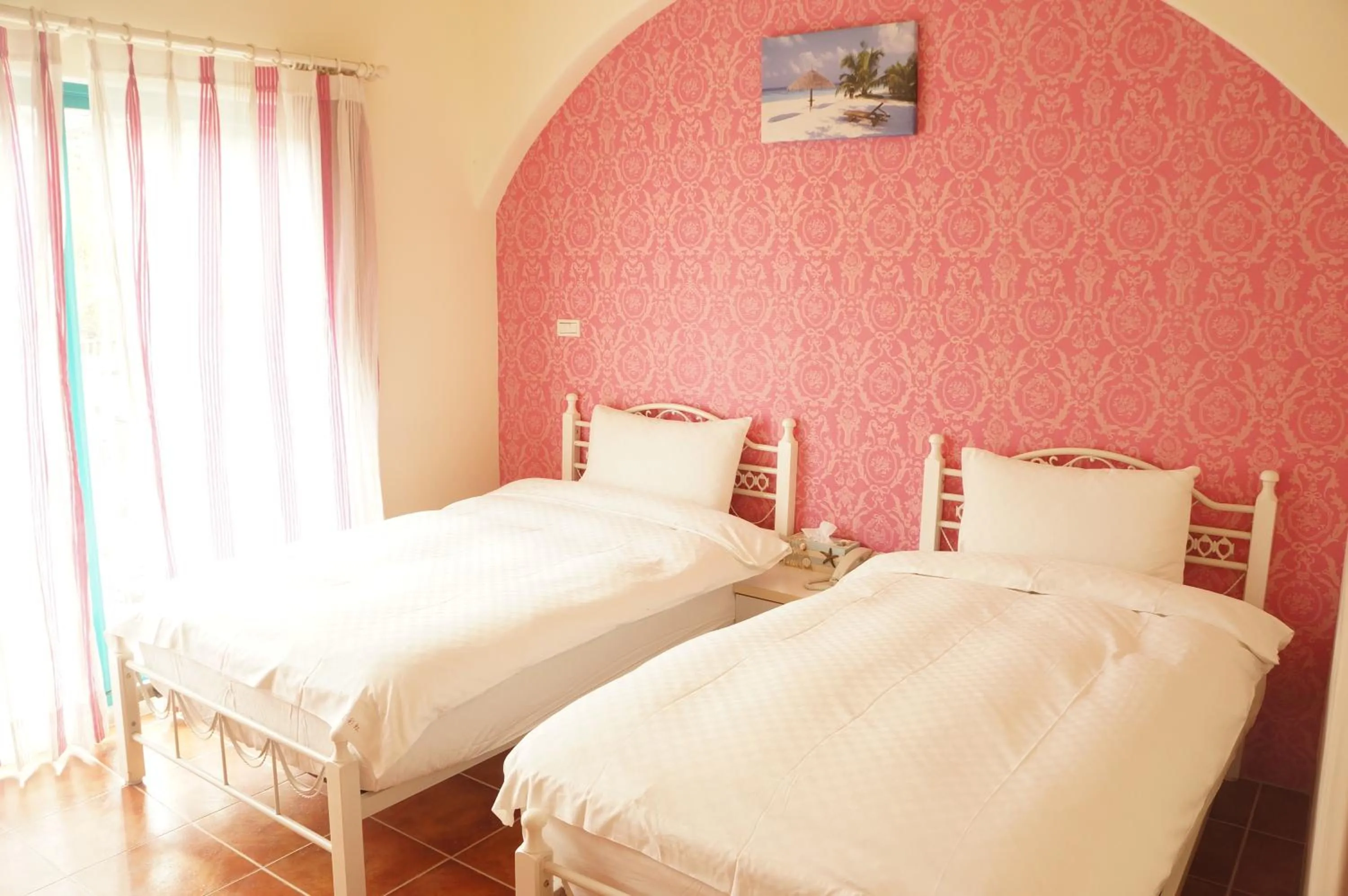 Bed in Rainbow B&B