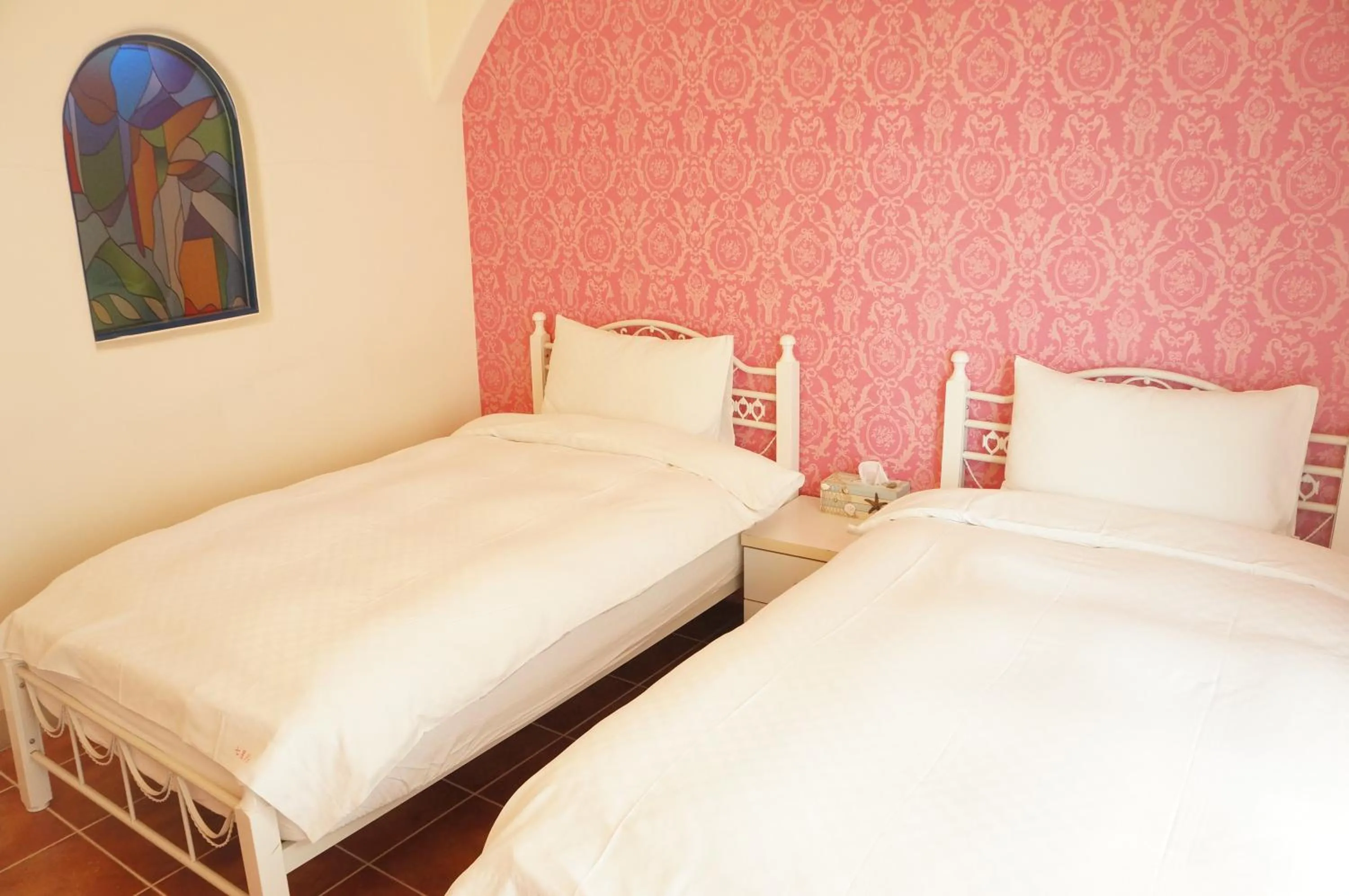 Bed in Rainbow B&B