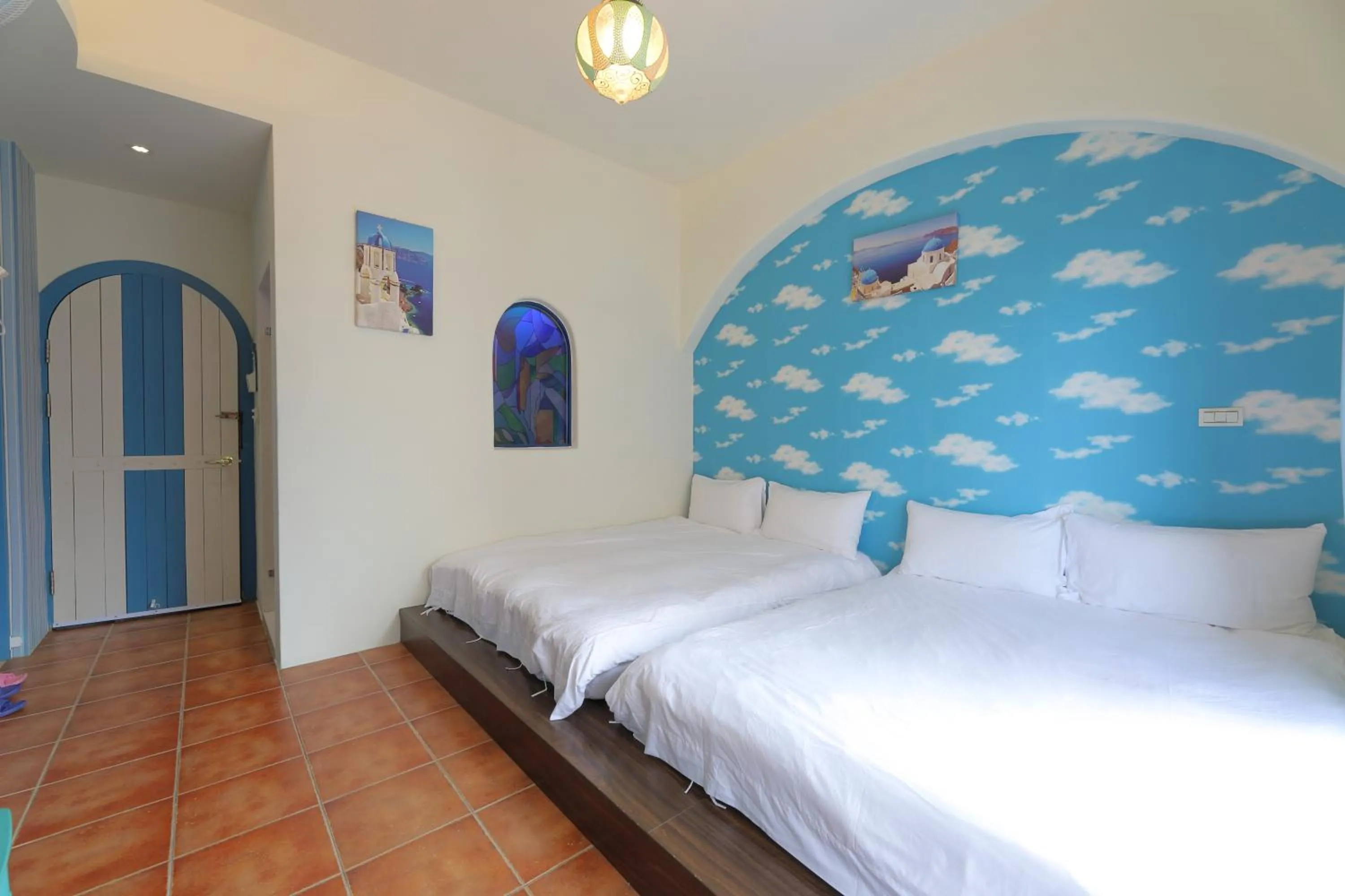 Bed in Rainbow B&B