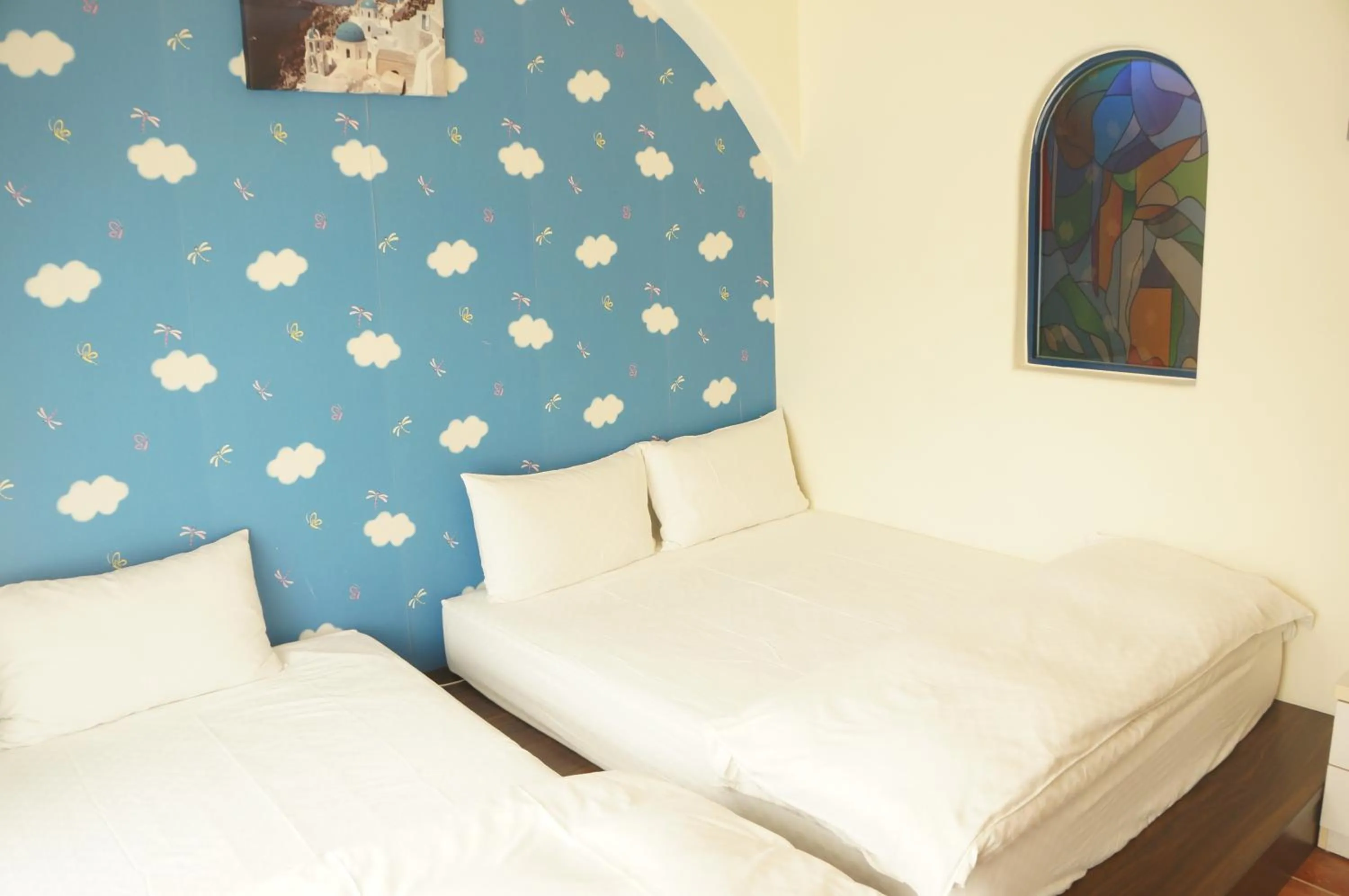 Bed in Rainbow B&B