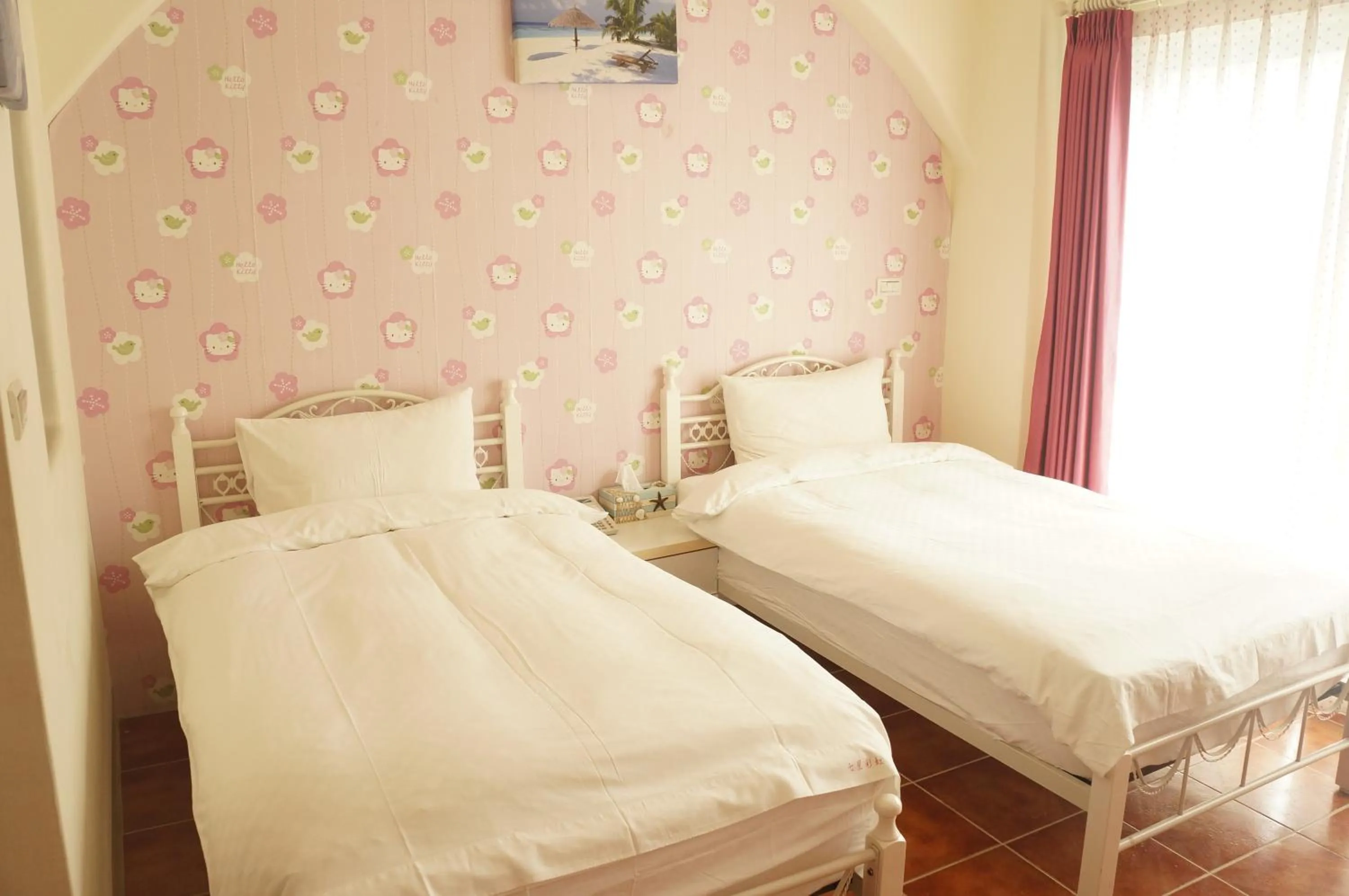 Bed in Rainbow B&B