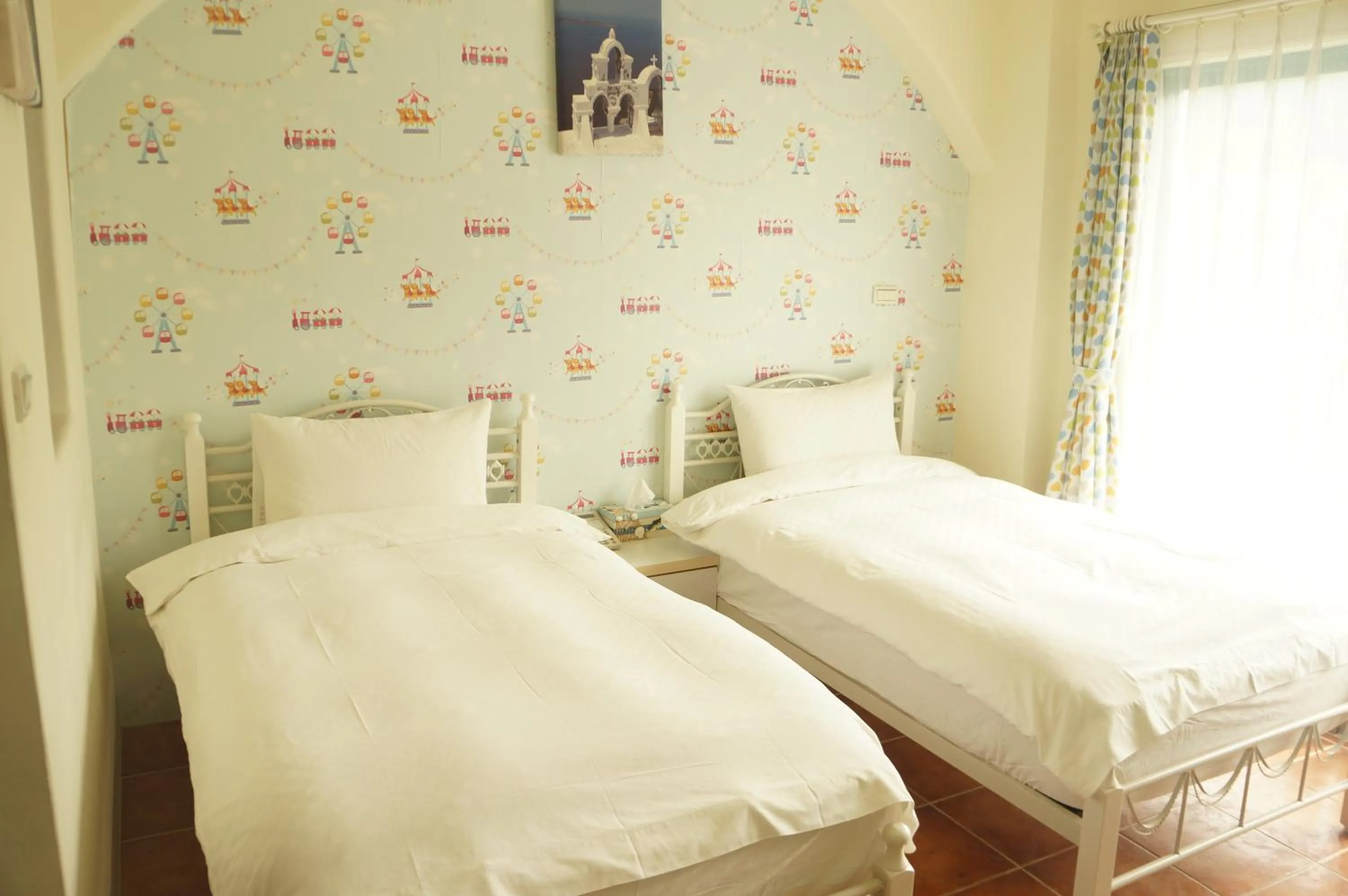 Bed in Rainbow B&B