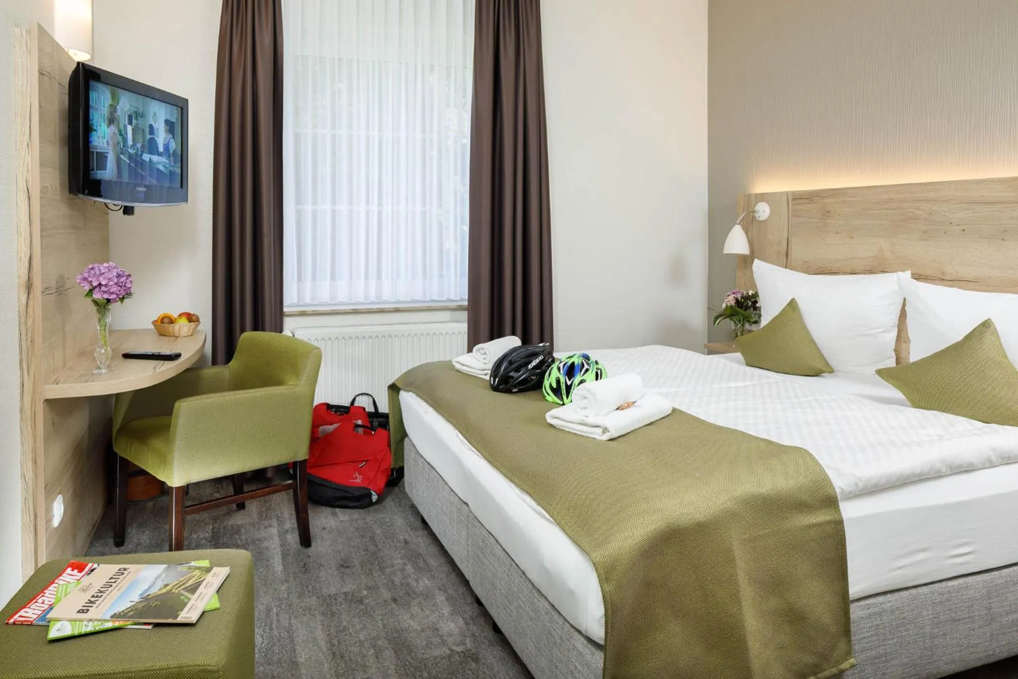 Bed in Am Schloßbrunnen Bad Muskau