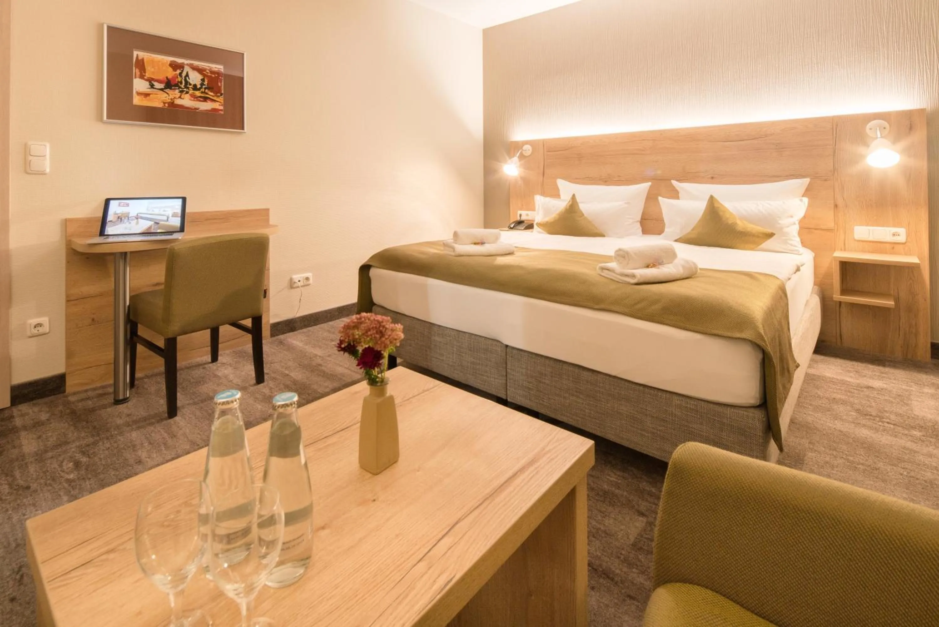 Bed in Am Schloßbrunnen Bad Muskau