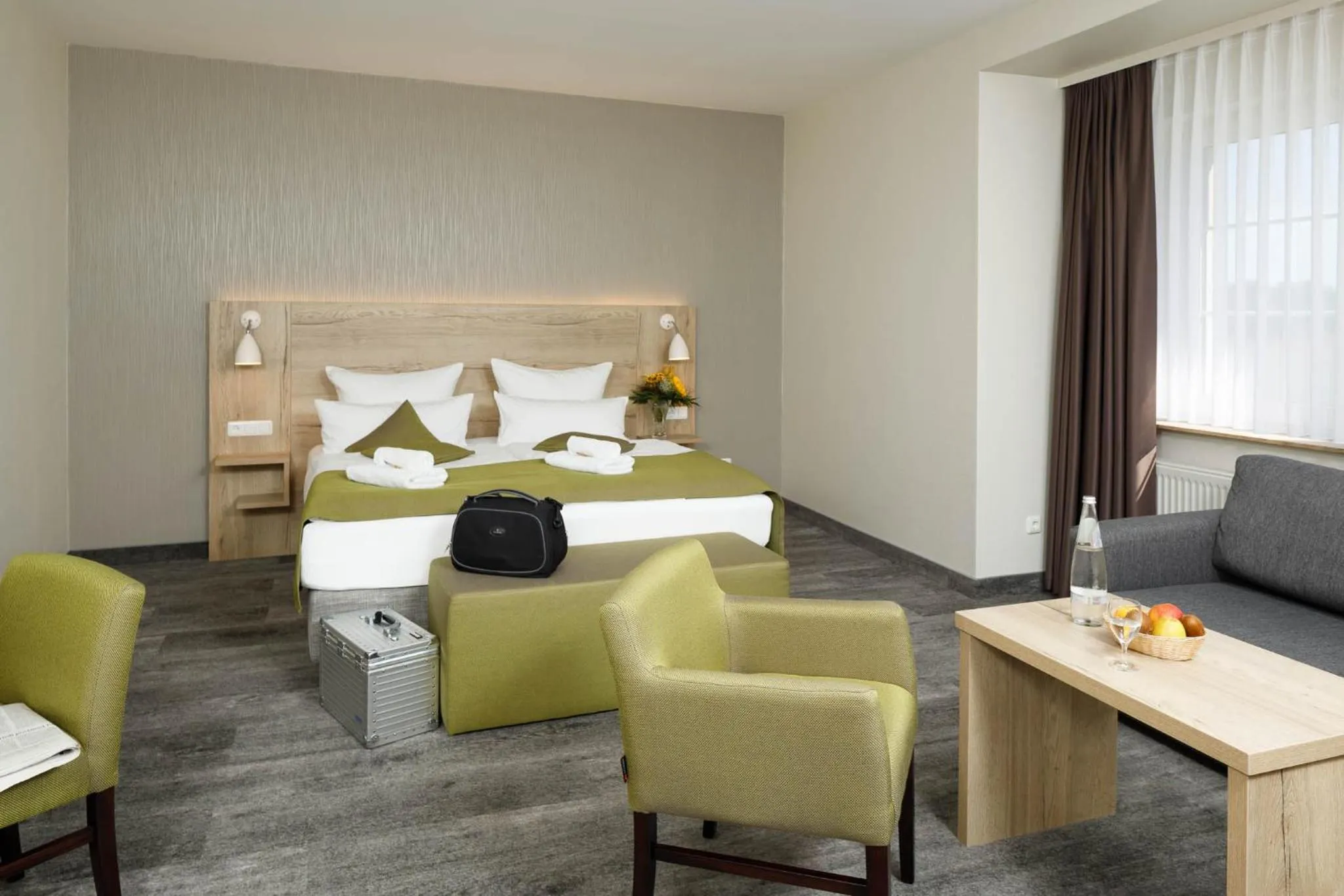 Bed in Am Schloßbrunnen Bad Muskau