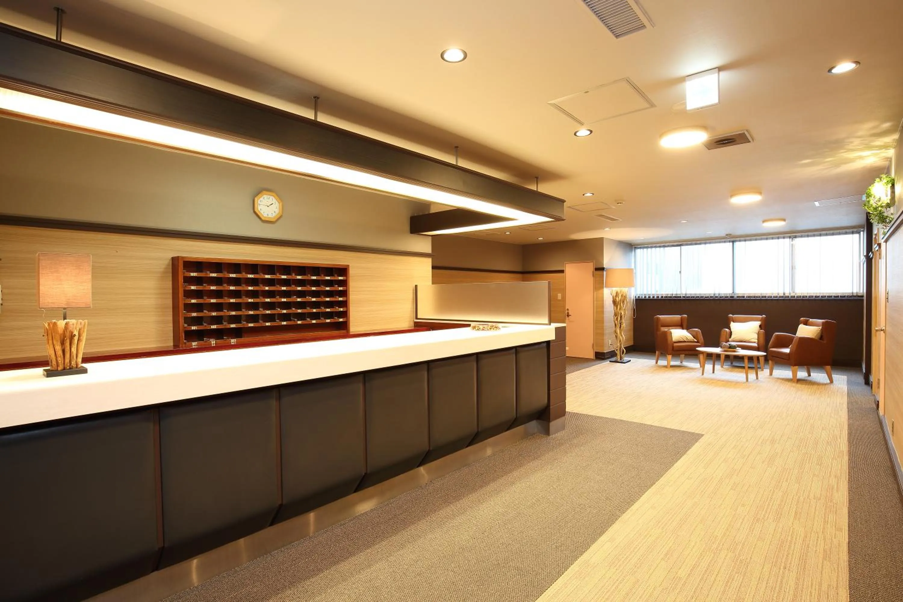 Lobby or reception in Hotel Nature Nagoya Sakae Kishu Railway Group