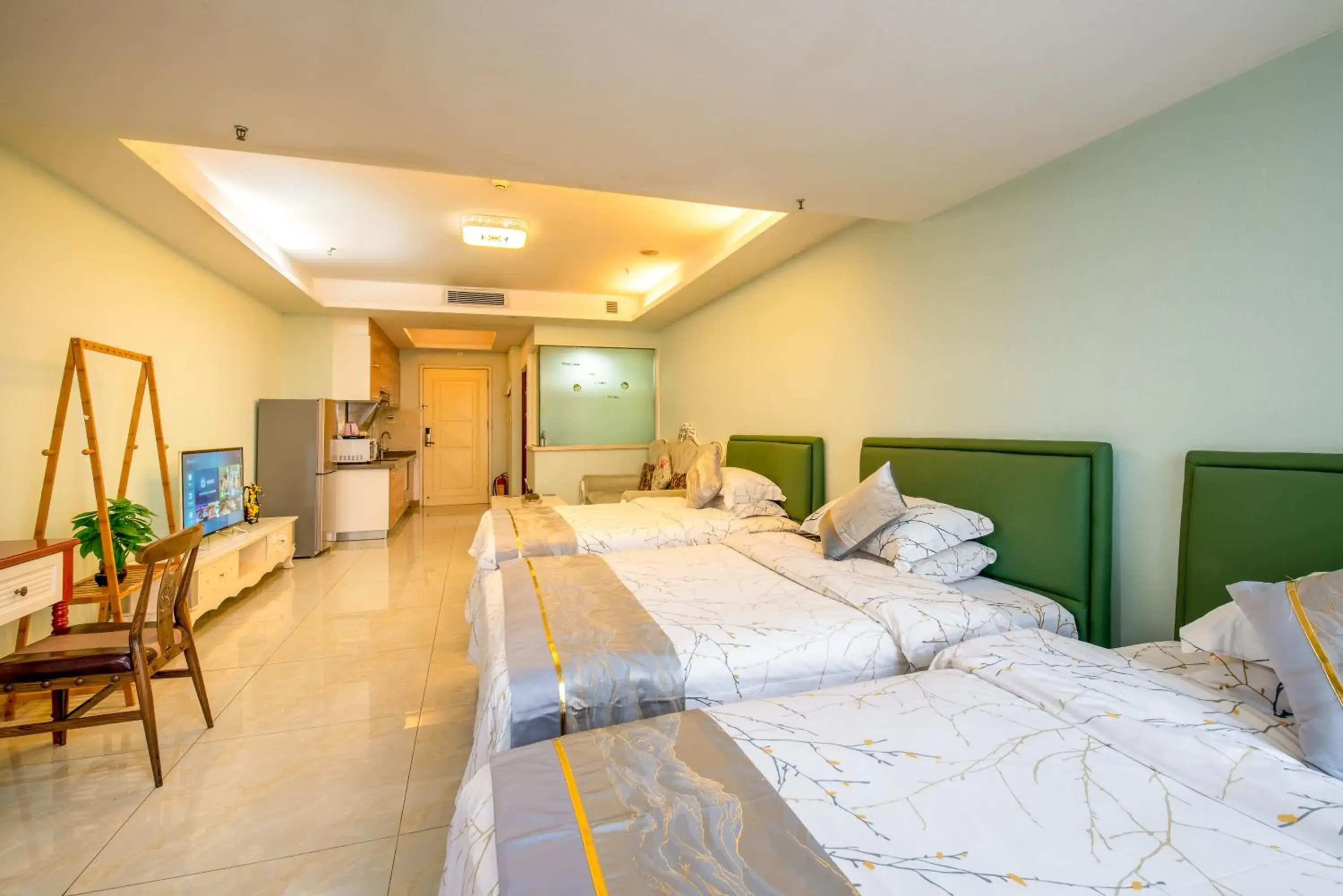 Bed in Guangzhou Manhattan International Apartment Zhengjia Branch-FREE SHUTTLE BUS FOR CANTON FAIR Bed in Guangzhou Manhattan International Apartment Zhengjia Branch-FREE SHUTTLE BUS FOR CANTON FAIR