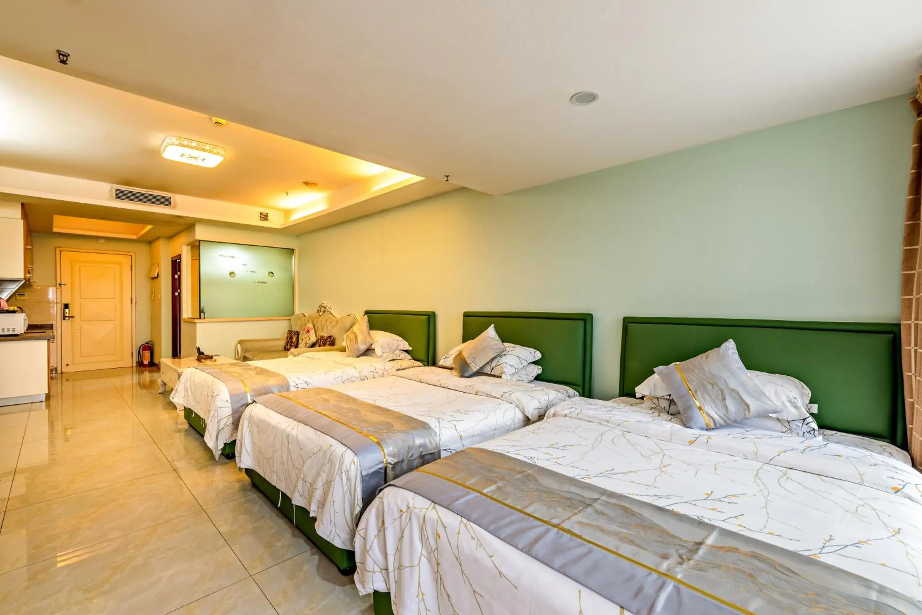 Bed in Guangzhou Manhattan International Apartment Zhengjia Branch-FREE SHUTTLE BUS FOR CANTON FAIR Bed in Guangzhou Manhattan International Apartment Zhengjia Branch-FREE SHUTTLE BUS FOR CANTON FAIR