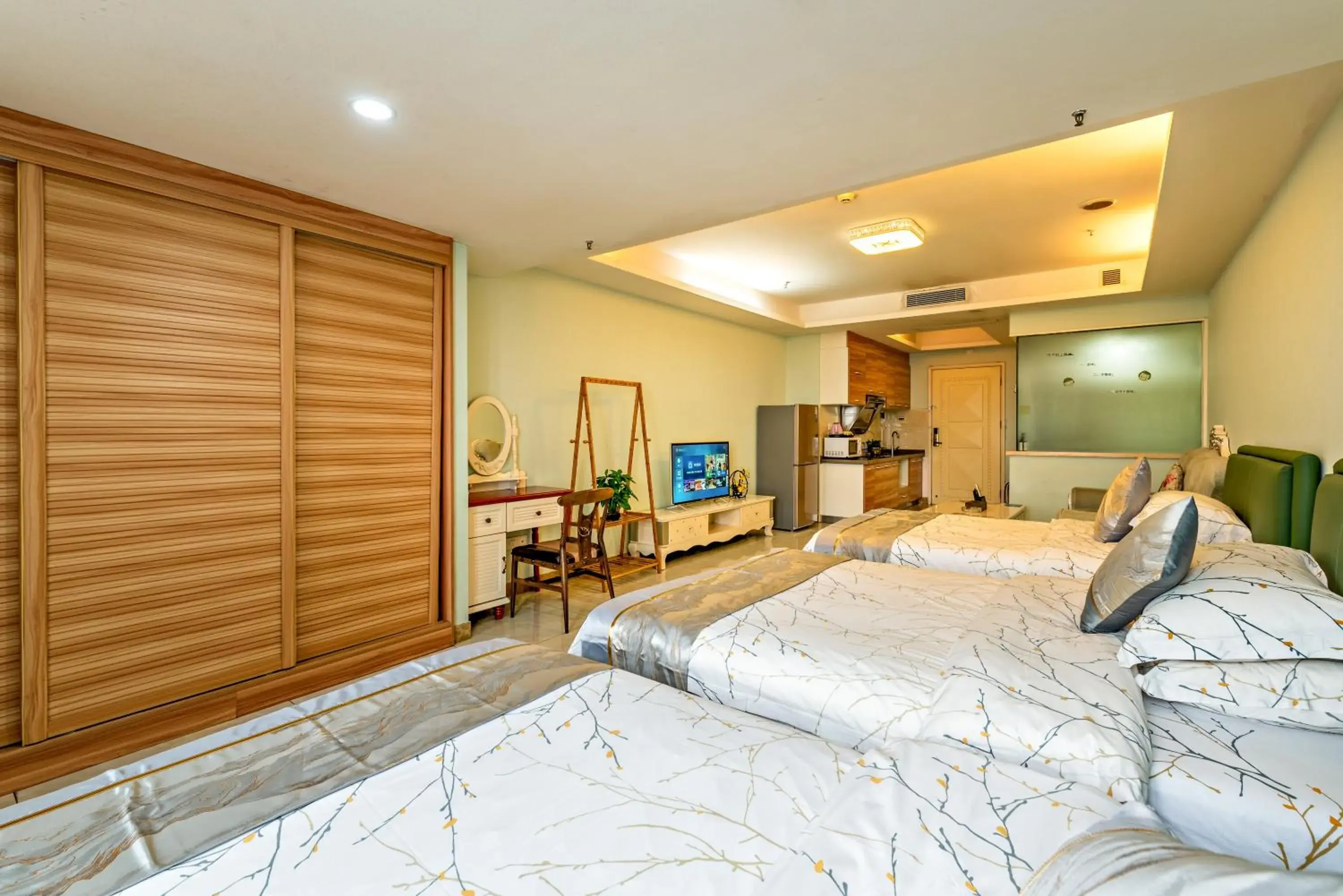 Bed in Guangzhou Manhattan International Apartment Zhengjia Branch-FREE SHUTTLE BUS FOR CANTON FAIR Bed in Guangzhou Manhattan International Apartment Zhengjia Branch-FREE SHUTTLE BUS FOR CANTON FAIR