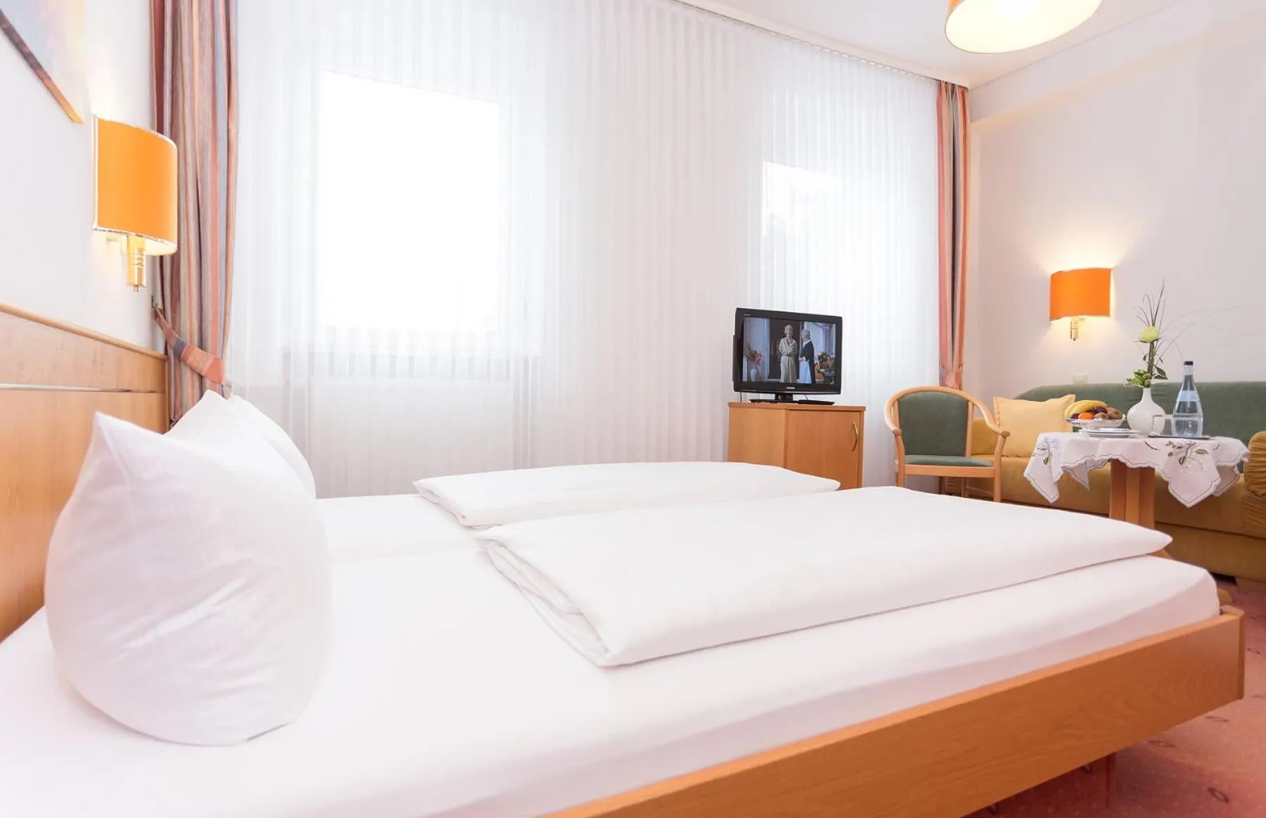 Bedroom, Bed in Hotel Pfälzer Wald