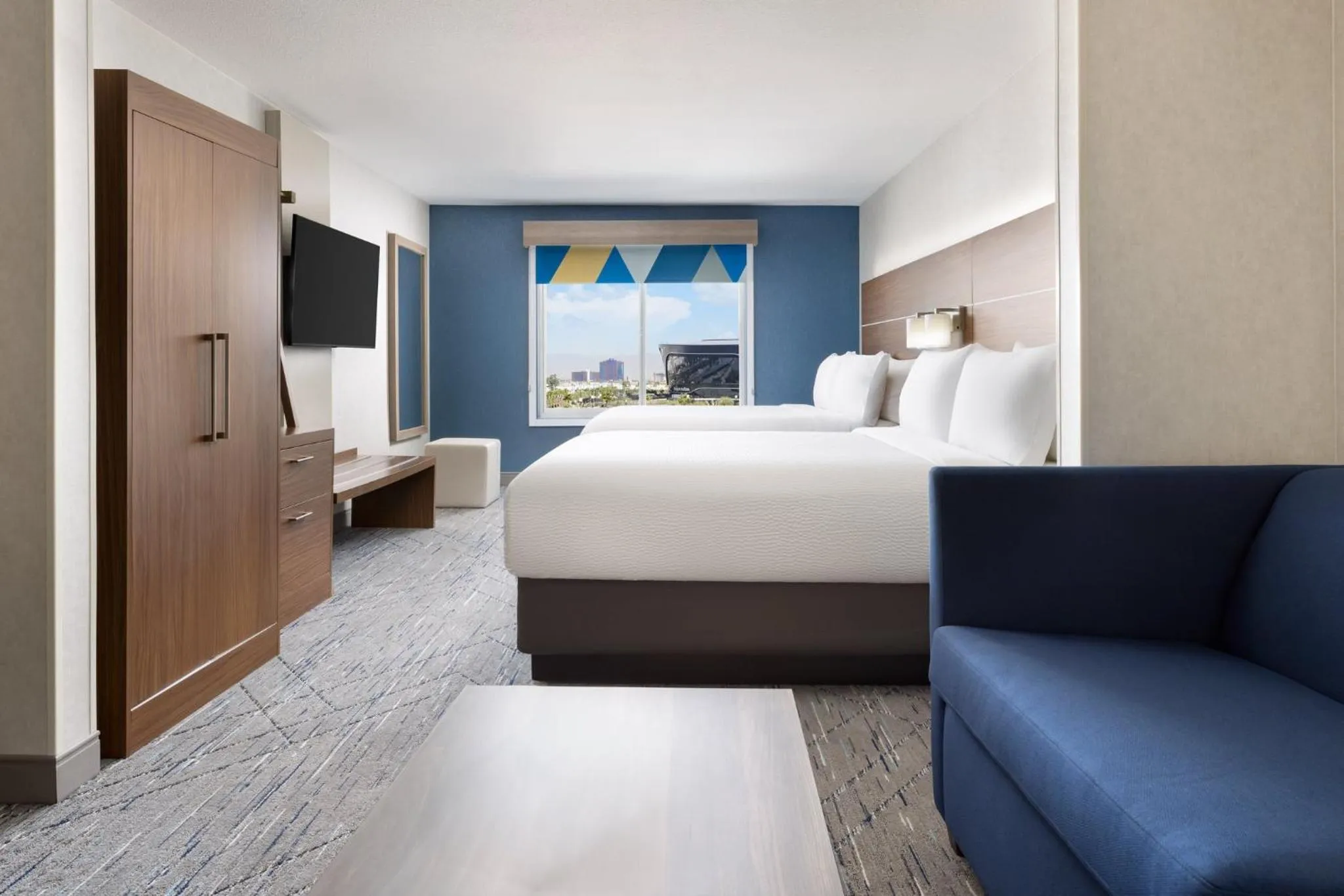 Photo of the whole room, Bed in Holiday Inn Express Las Vegas Stadium Area by IHG