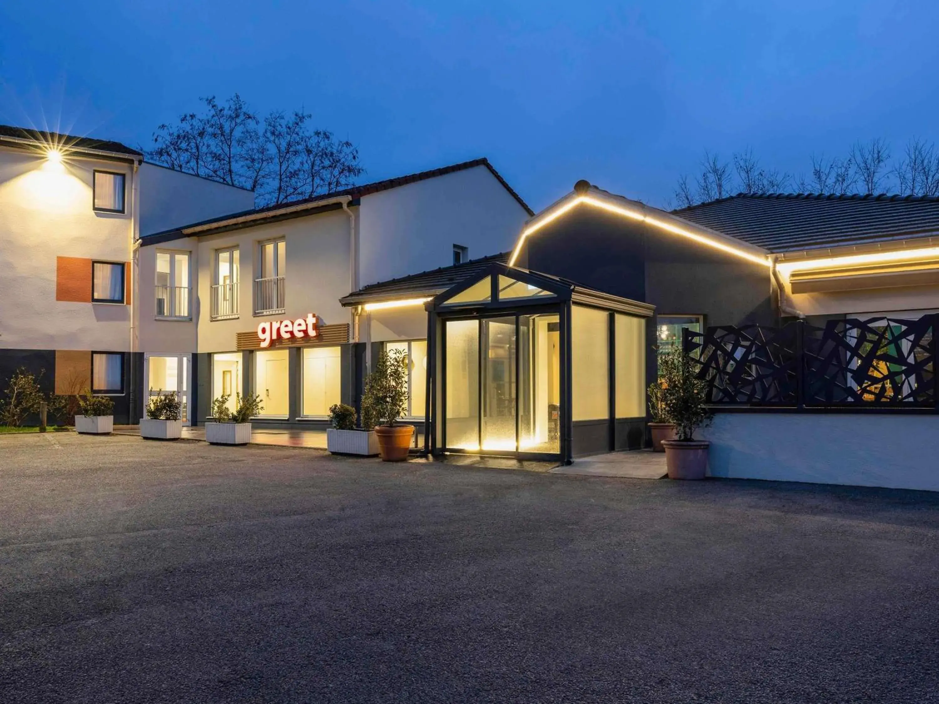 Property building in greet Hotel Nancy Sud Property building in greet Hotel Nancy Sud