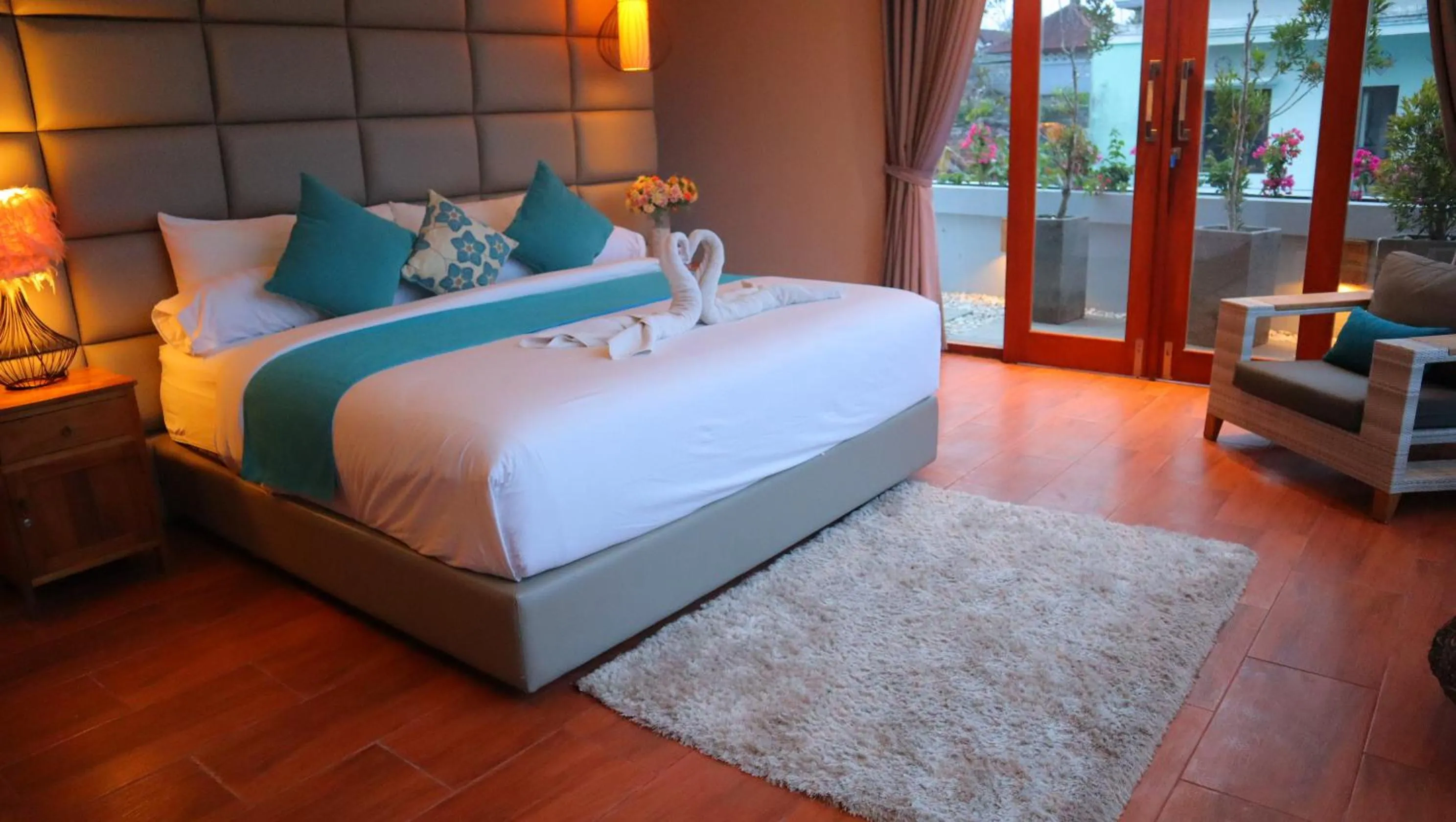 Bed in Elmina Villa Bali
