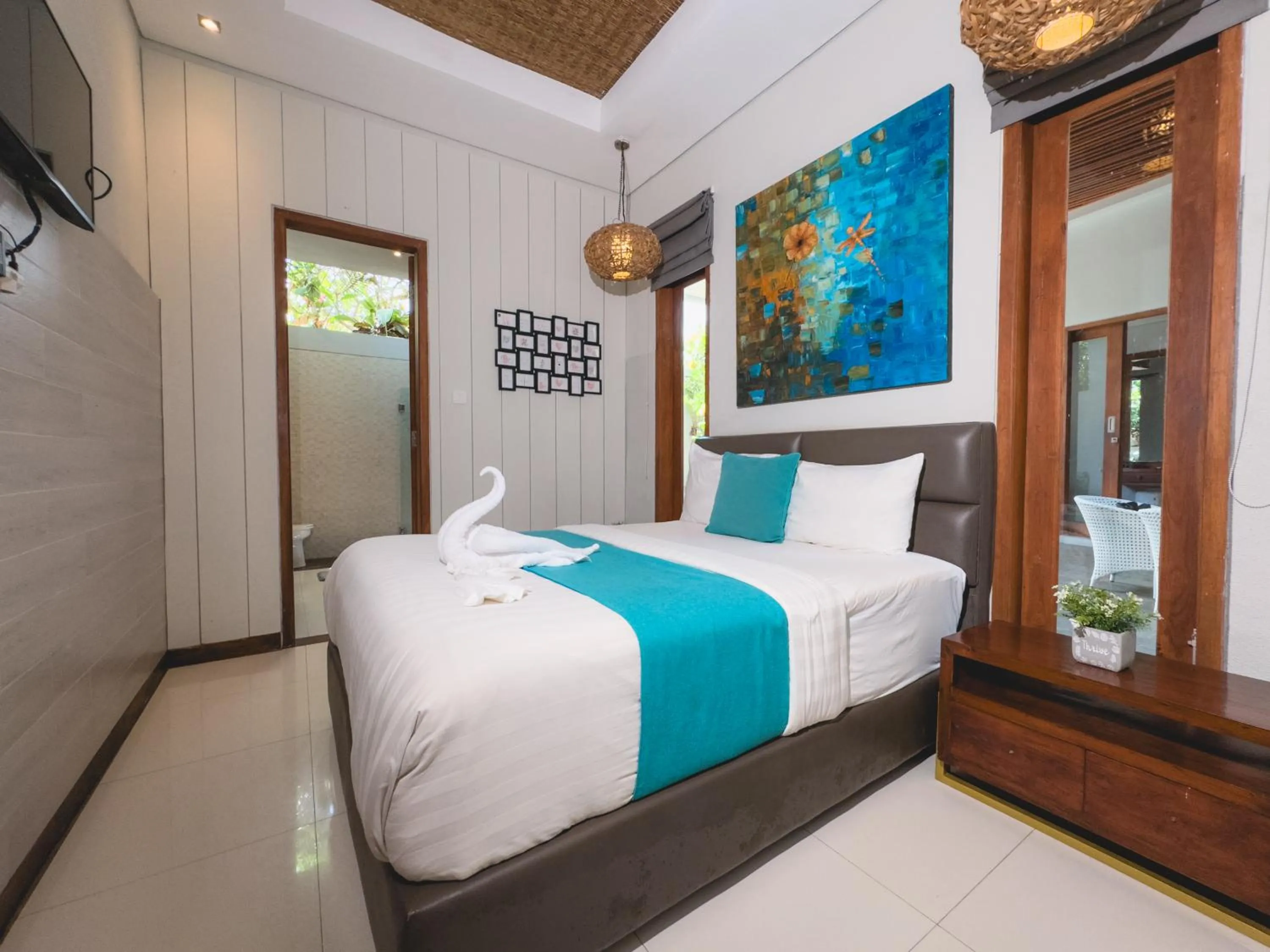 Bedroom, Bed in Elmina Villa Bali