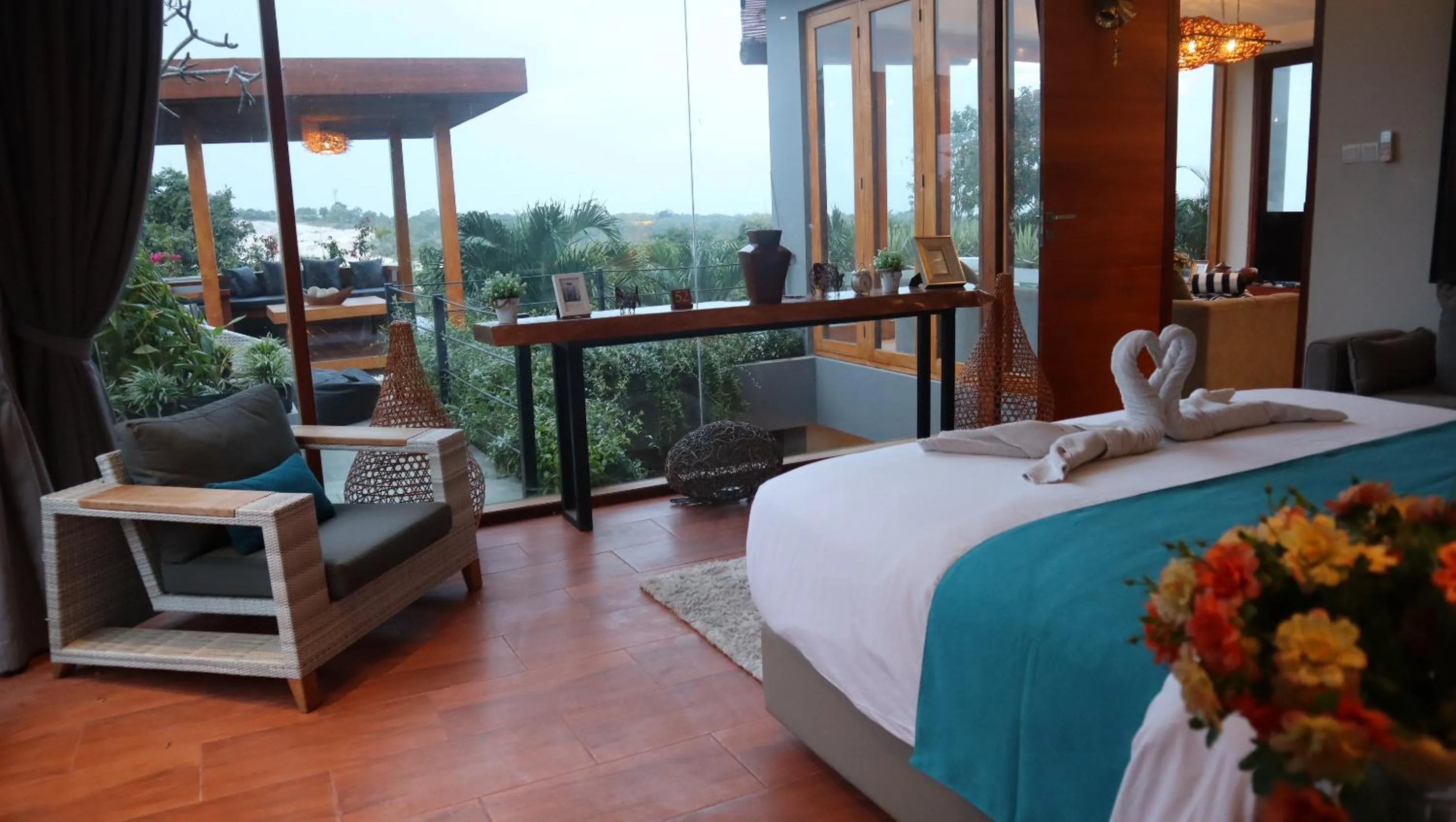 Decorative detail, Bed in Elmina Villa Bali