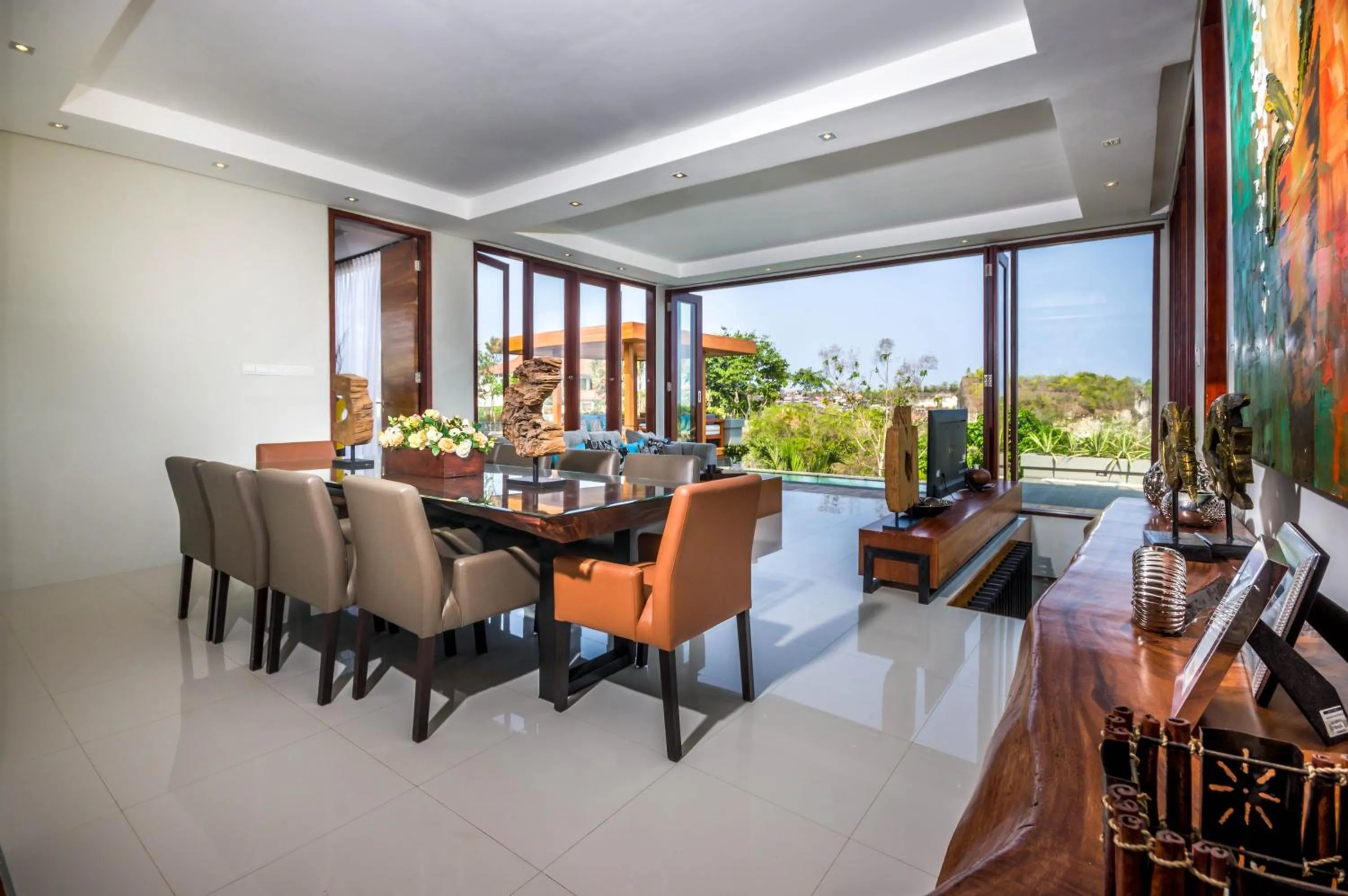 Seating area in Elmina Villa Bali