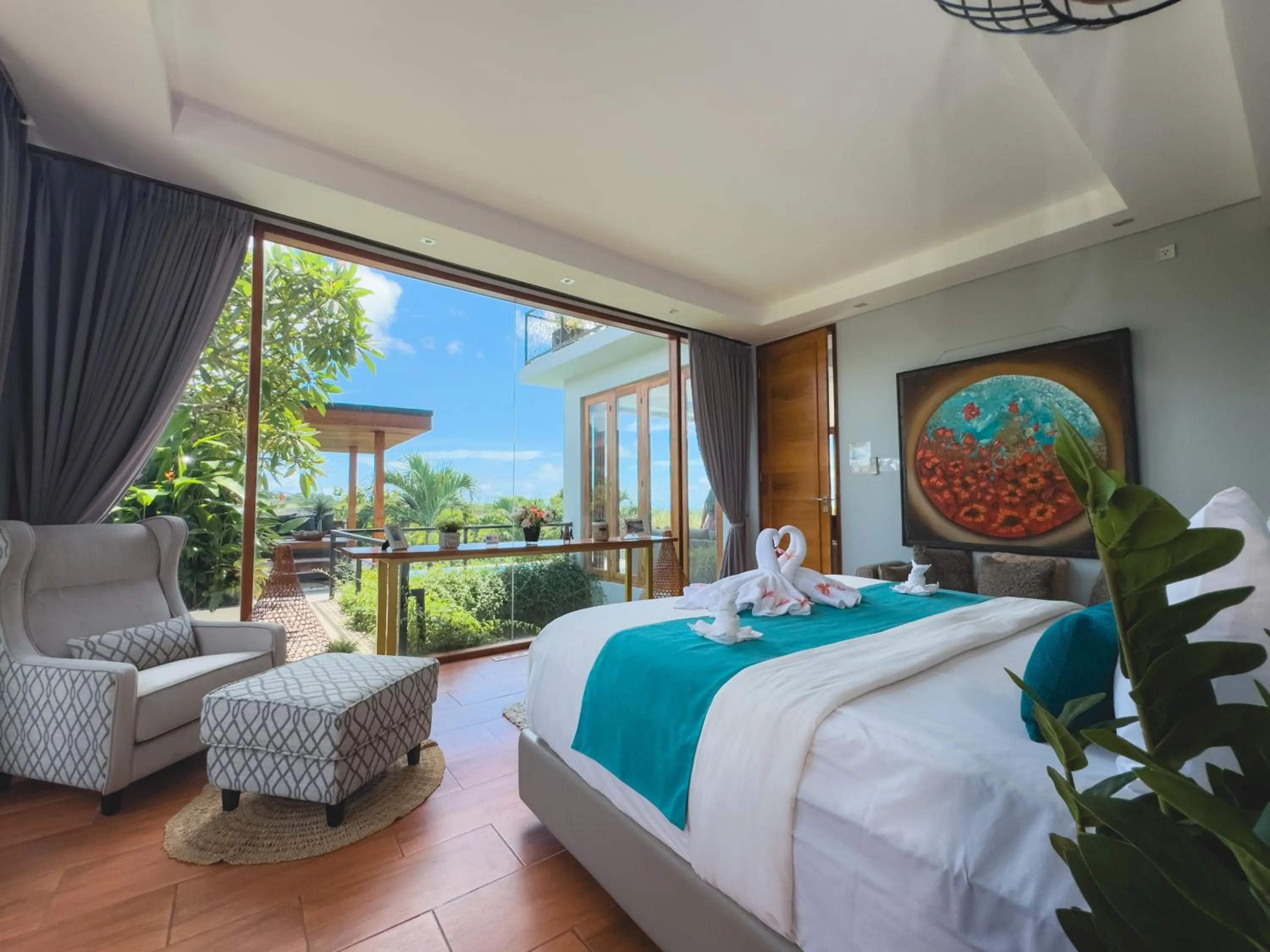 Bed in Elmina Villa Bali