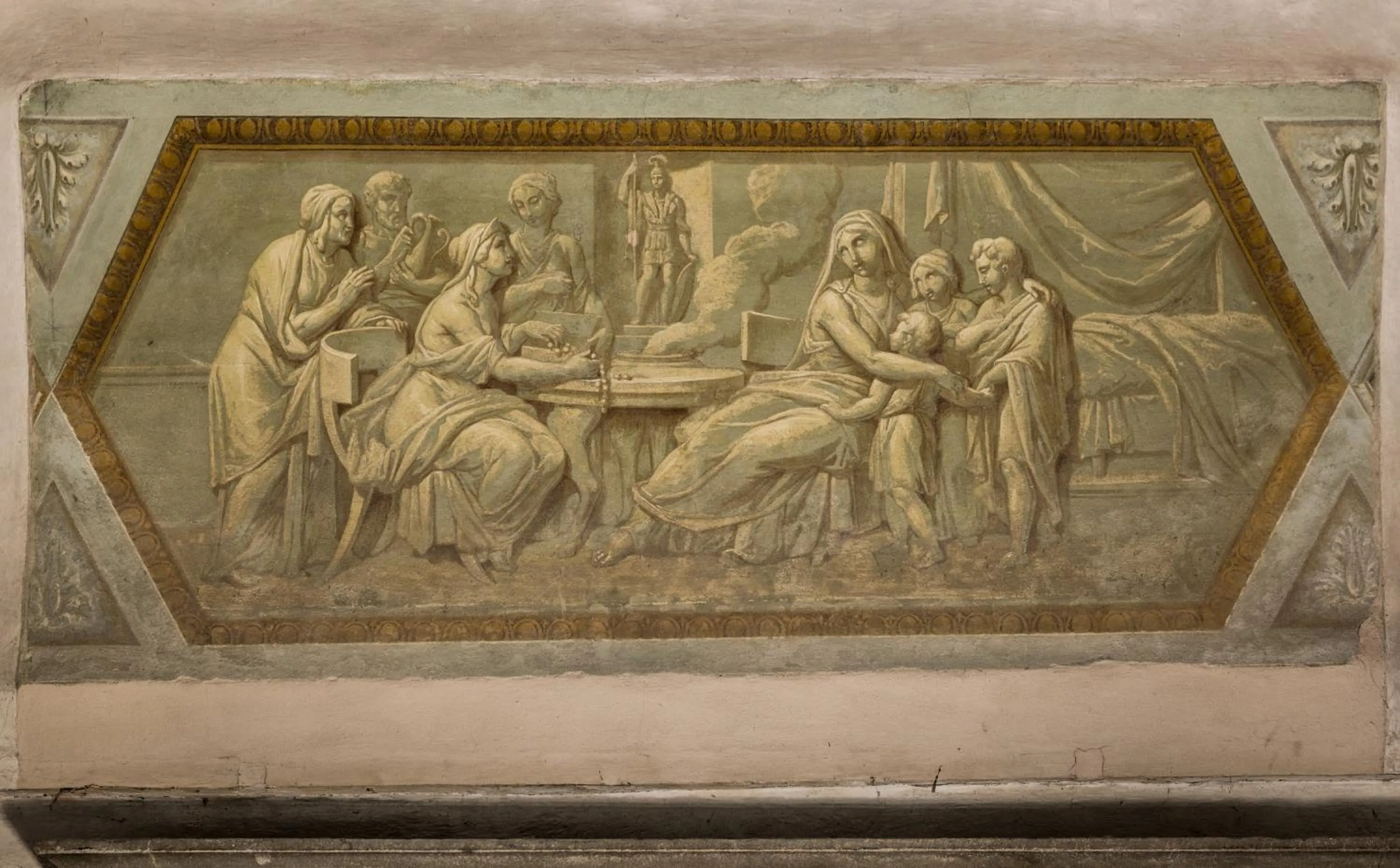 Decorative detail in Palazzo Roselli Cecconi