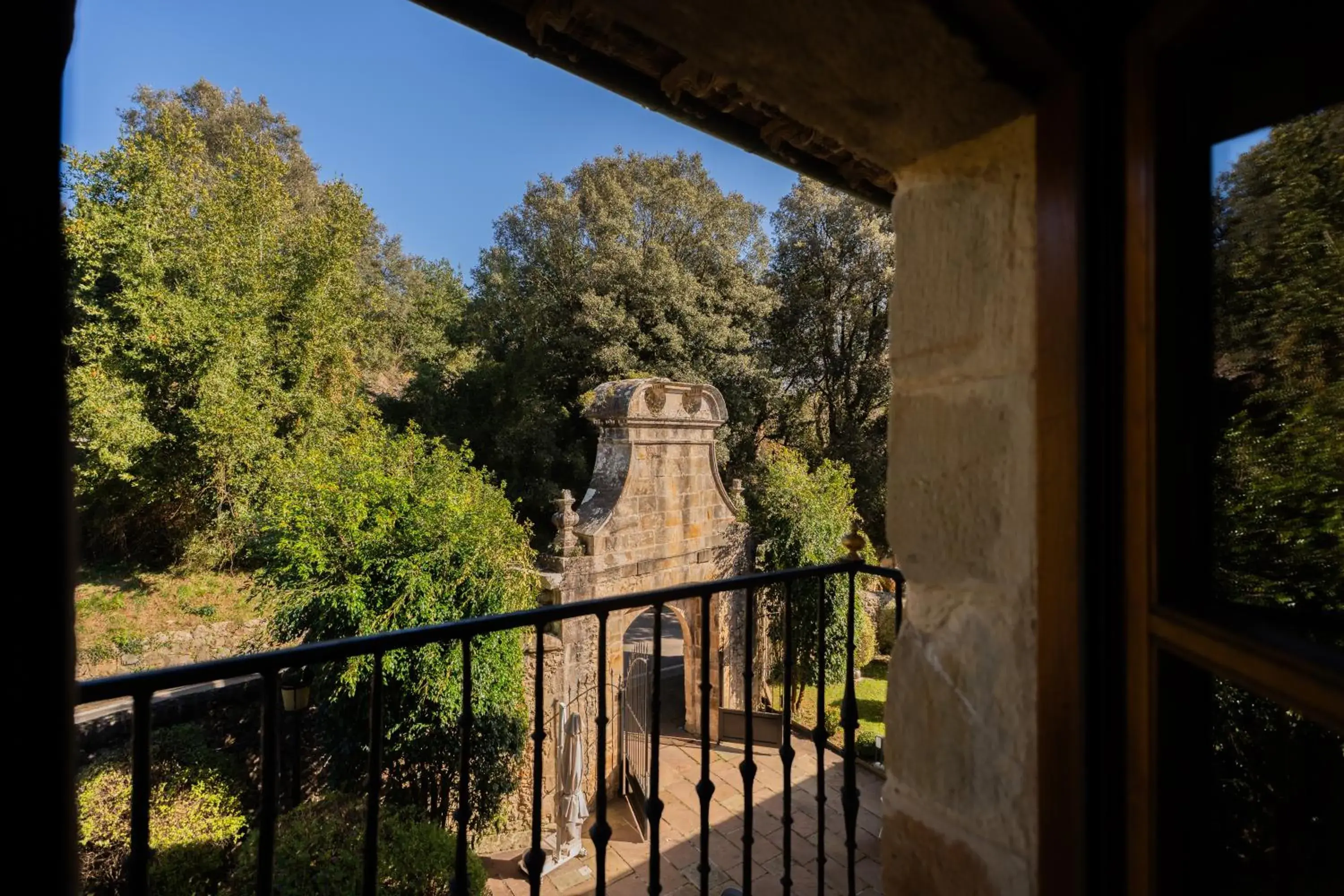 Garden view in Palacio de Arce Garden view in Palacio de Arce