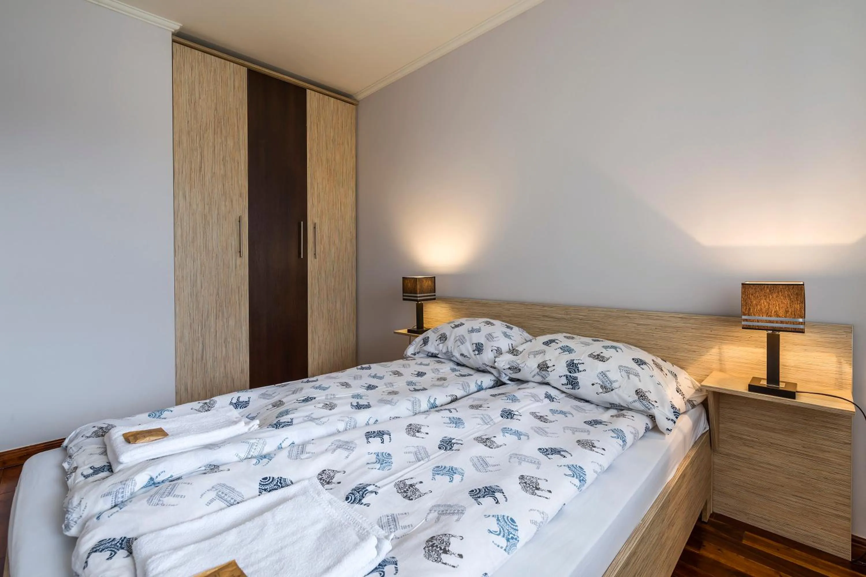 Bed in Mala Italia Apartments
