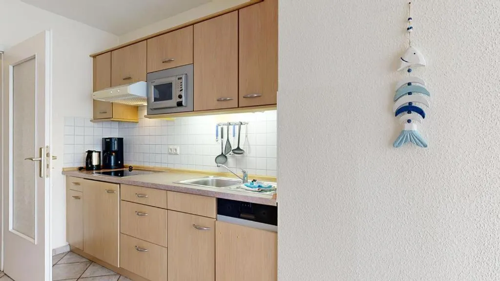 Kitchen or kitchenette in Appartementhaus Binzer Sterne