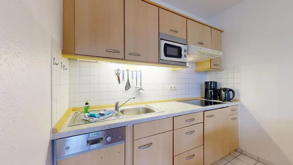 Kitchen or kitchenette in Appartementhaus Binzer Sterne