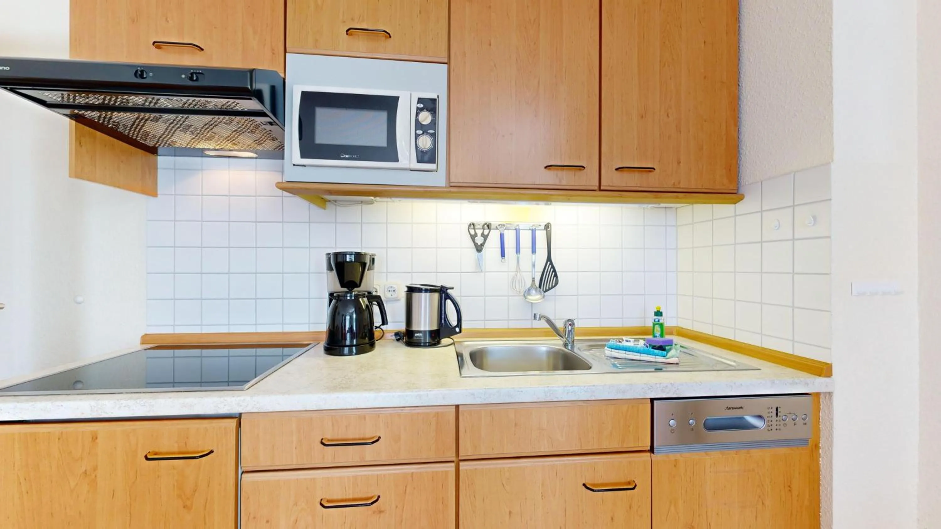 Kitchen or kitchenette in Appartementhaus Binzer Sterne