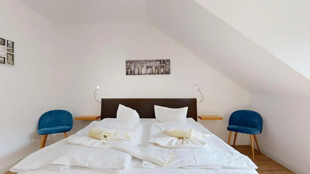 Bedroom, Bed in Appartementhaus Binzer Sterne