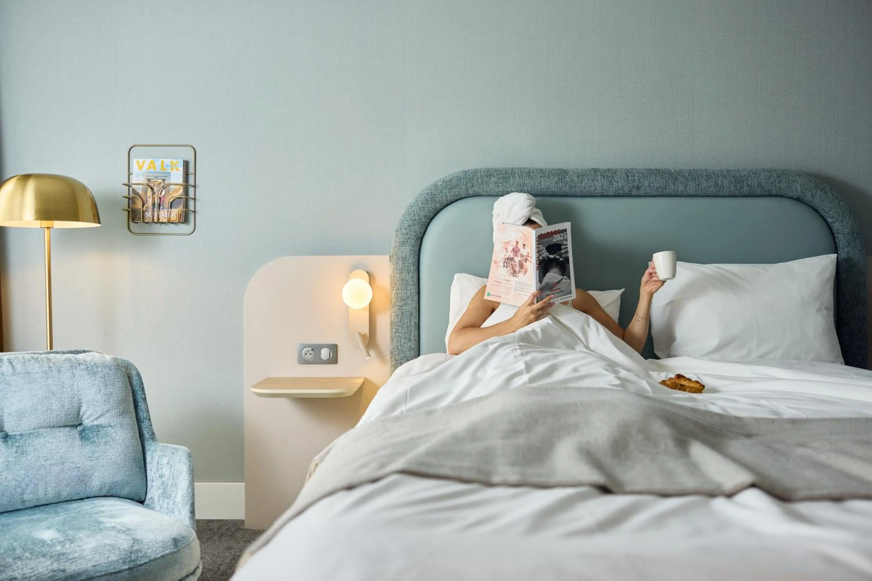 Bed in Van der Valk Hotel Paris CDG Airport