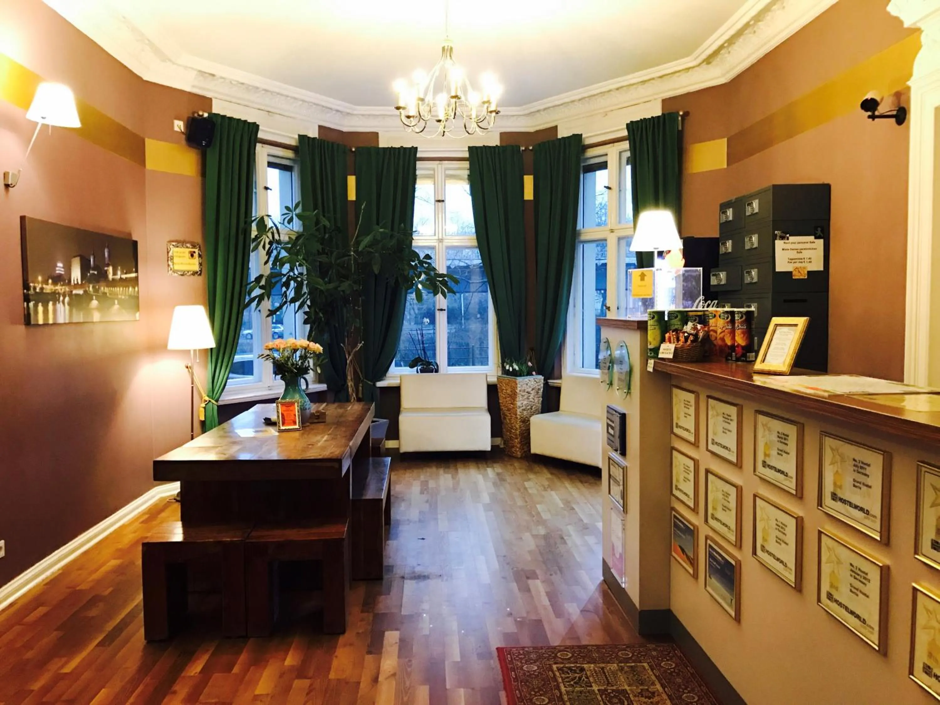 Lobby or reception in Grand Hostel Berlin Classic