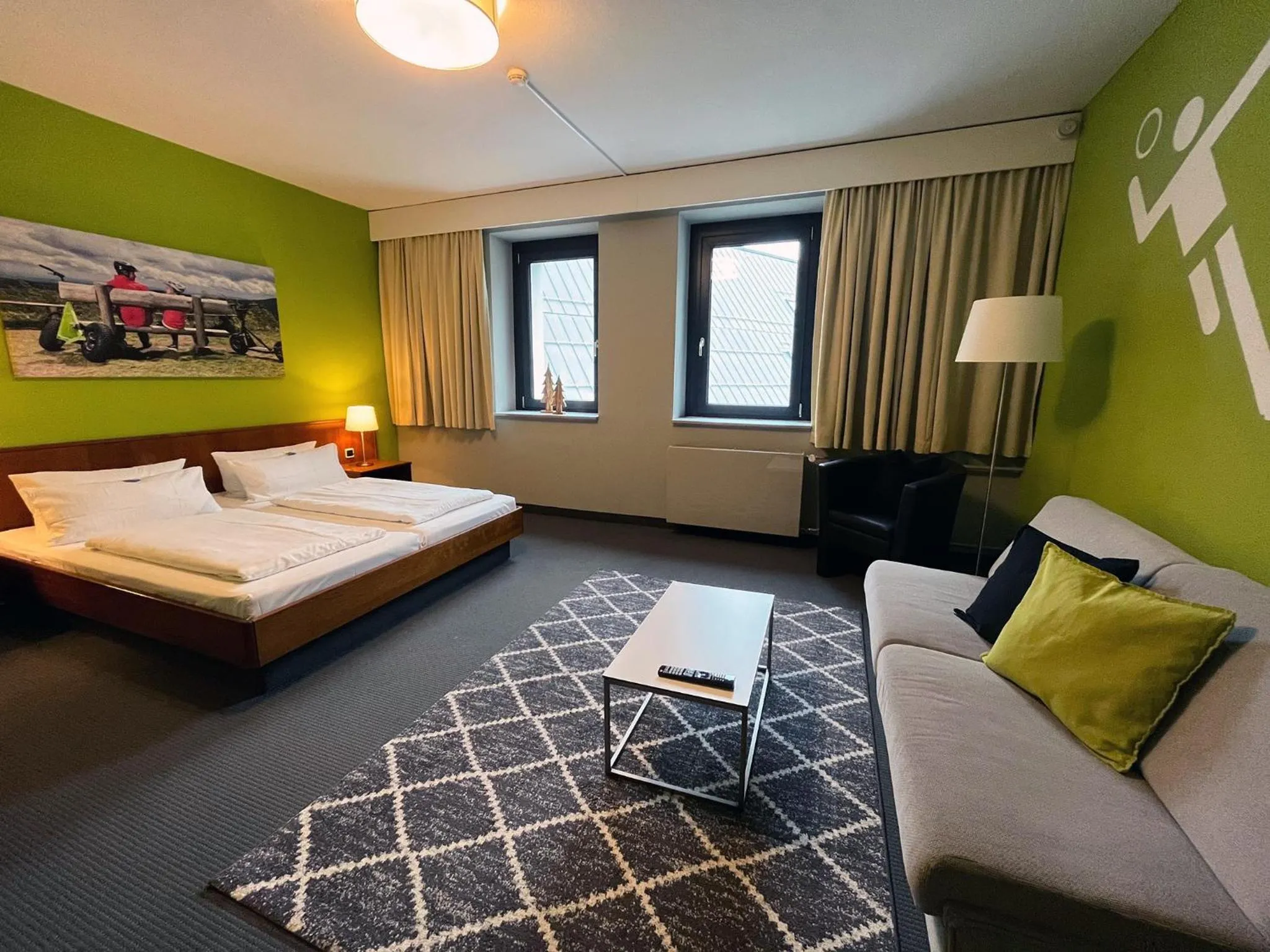 Photo of the whole room, Bed in k1 sporthotel - Bike & Ski inklusive Hotel