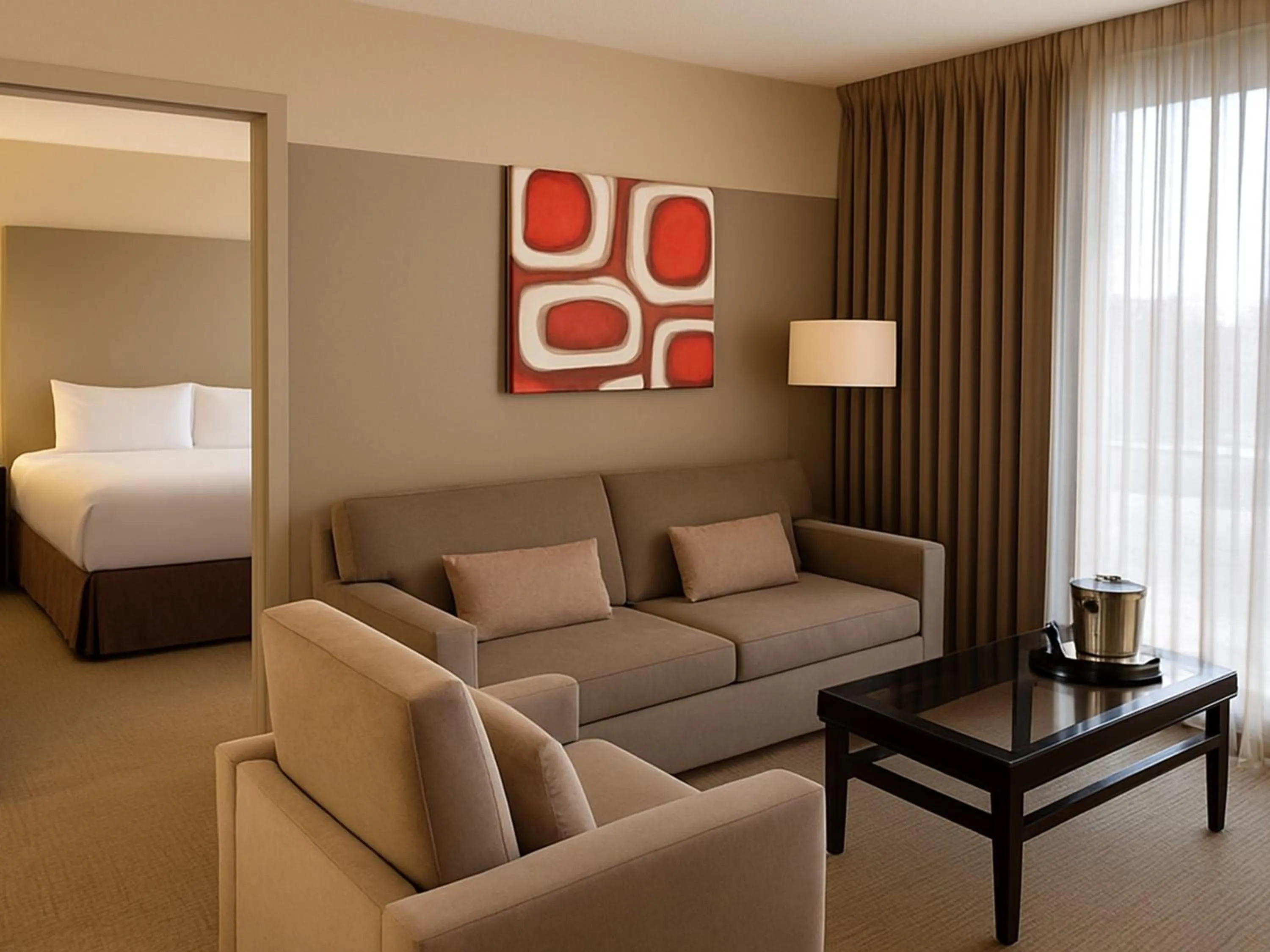 Photo of the whole room, Bed in Crowne Plaza - Chicago West Loop by IHG