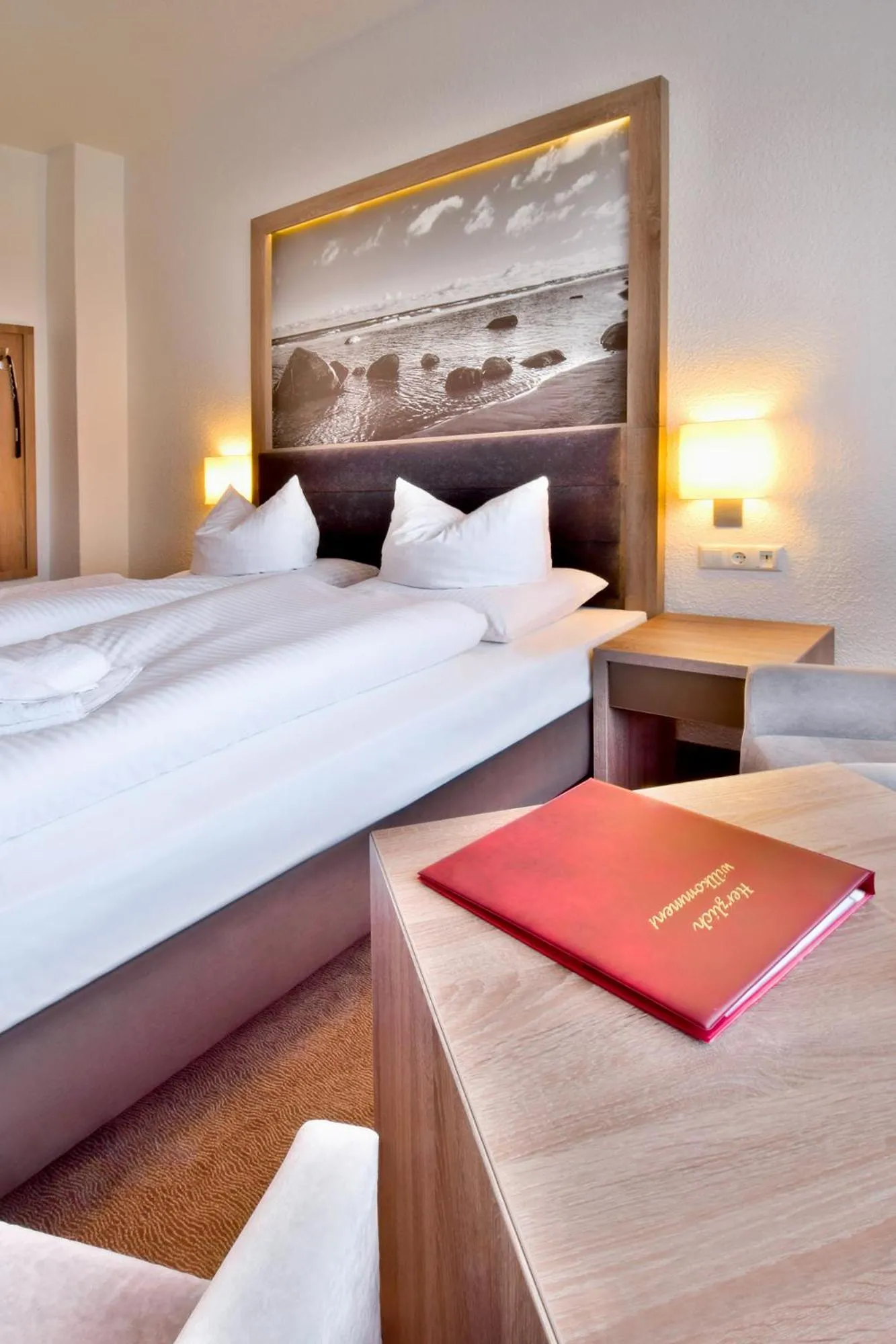 Photo of the whole room, Bed in Villa Auszeit Hotel Garni