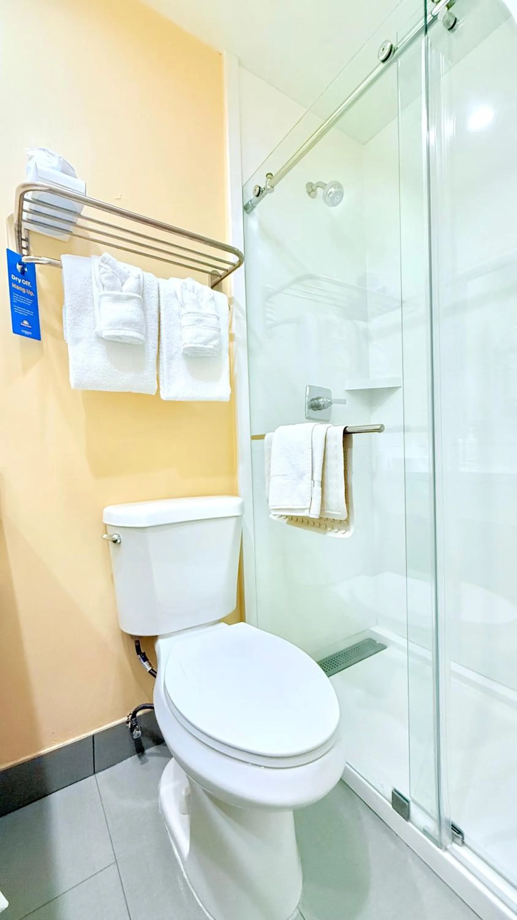 Bathroom in Days Inn by Wyndham Los Angeles Stadium Area LAX