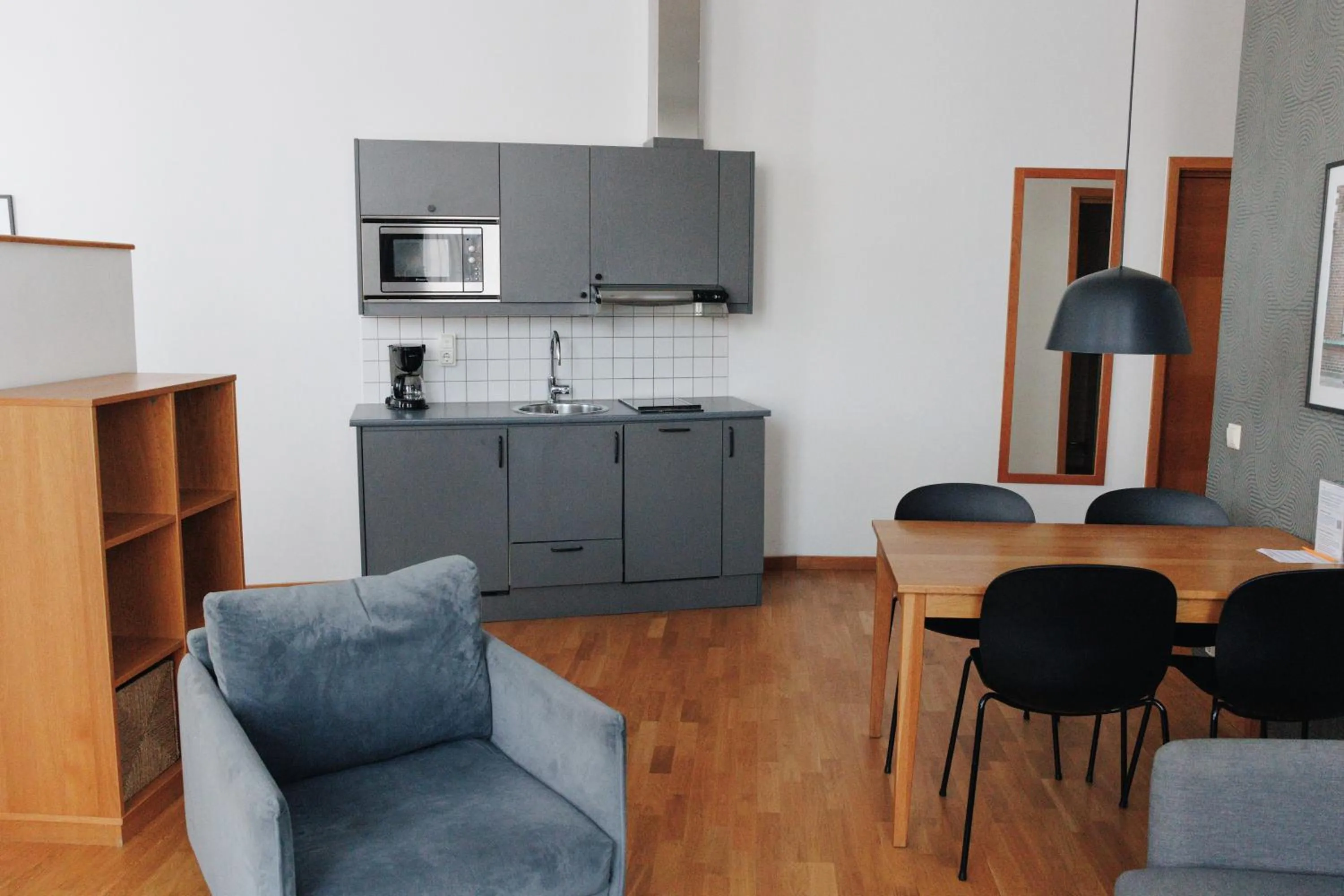 Kitchen or kitchenette in The More Hotel Mazetti