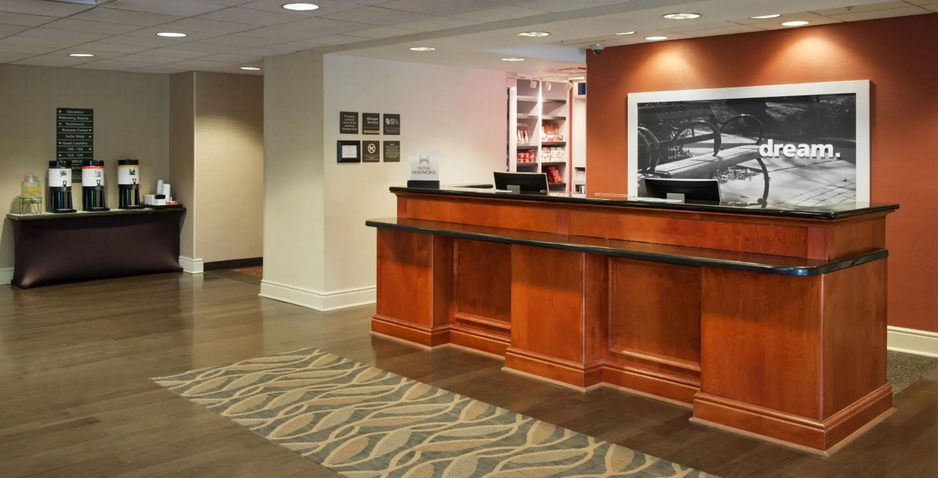 Lobby or reception in Hampton Inn & Suites Pittsburgh-Meadow Lands Lobby or reception in Hampton Inn & Suites Pittsburgh-Meadow Lands