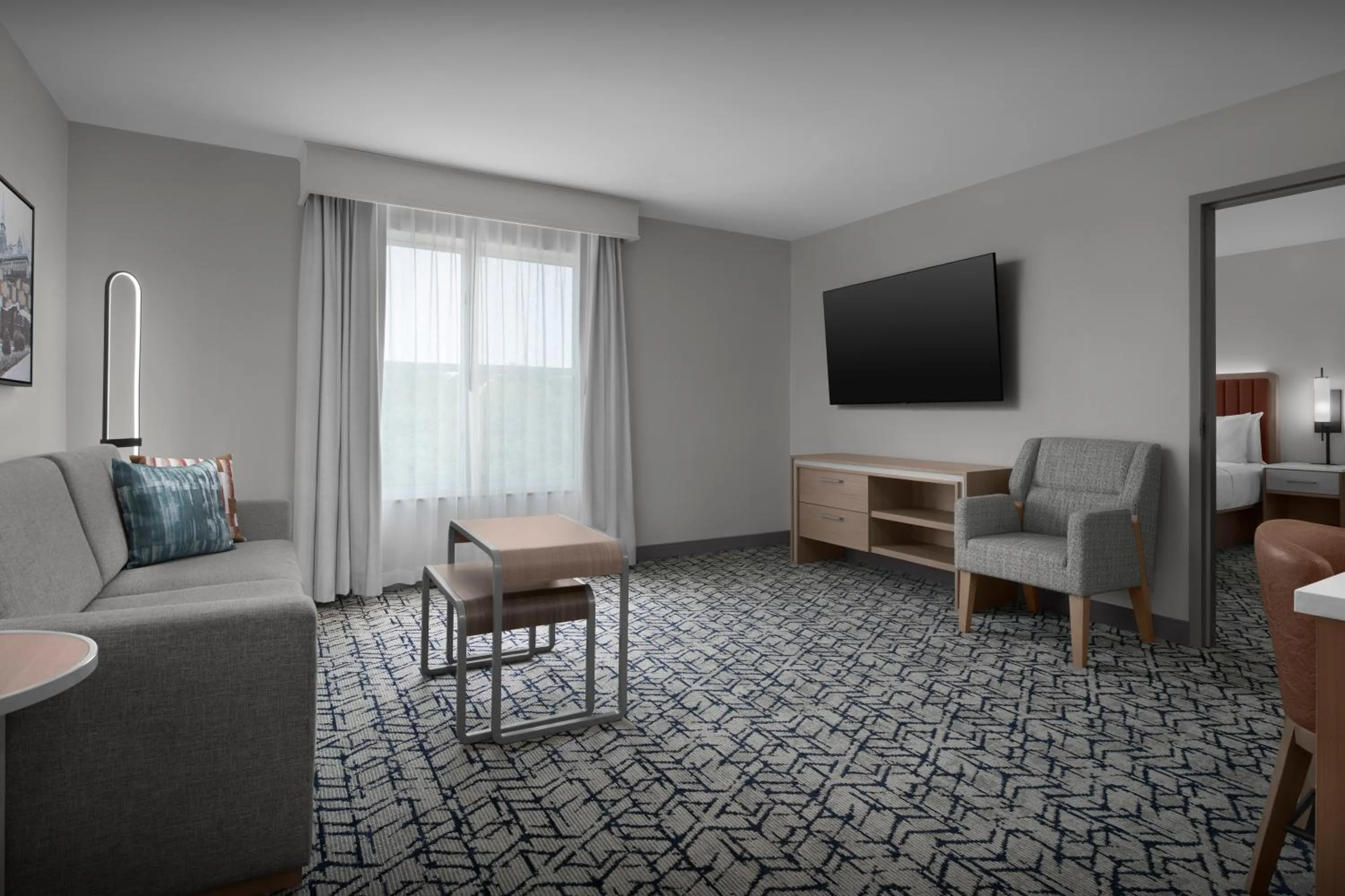 Living room in Homewood Suites by Hilton Princeton