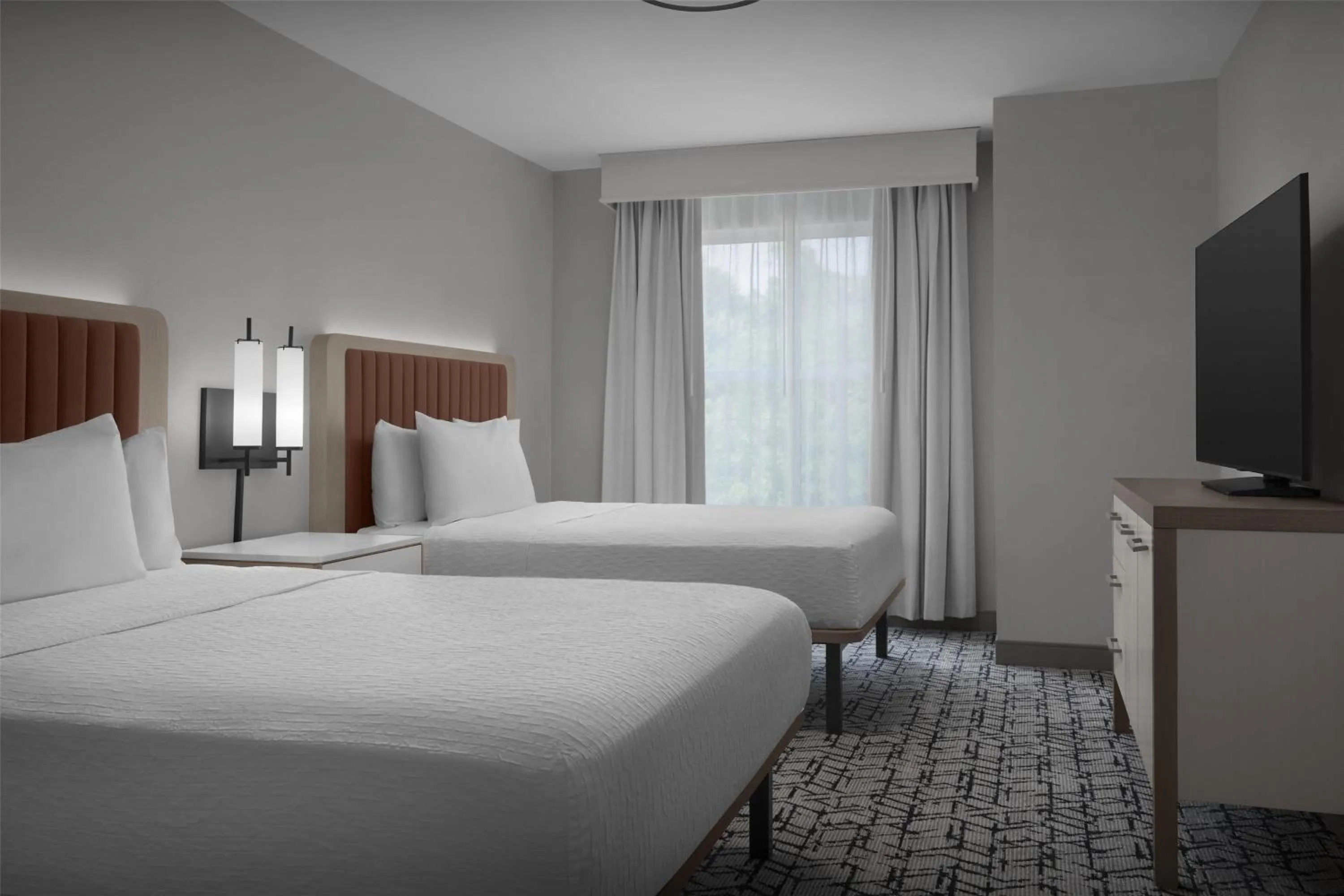 Bed in Homewood Suites by Hilton Princeton