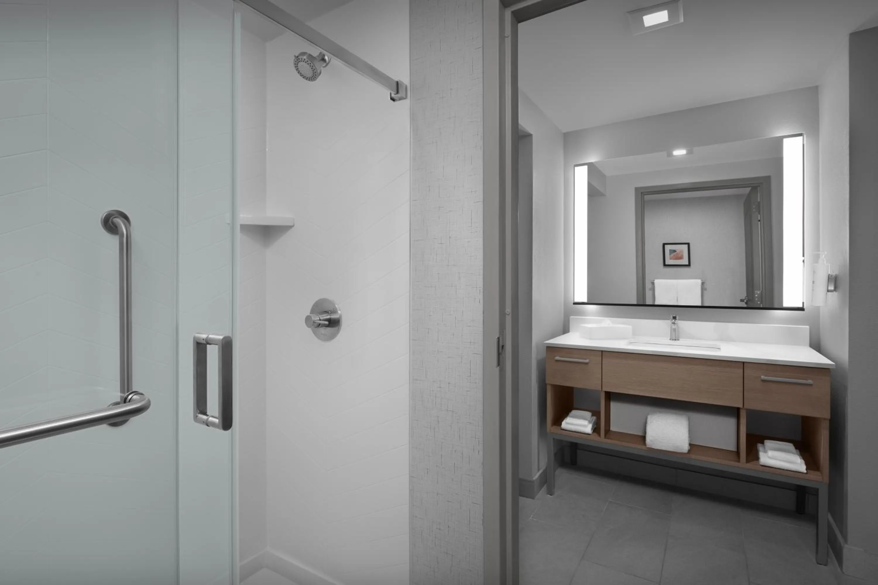 Bathroom in Homewood Suites by Hilton Princeton