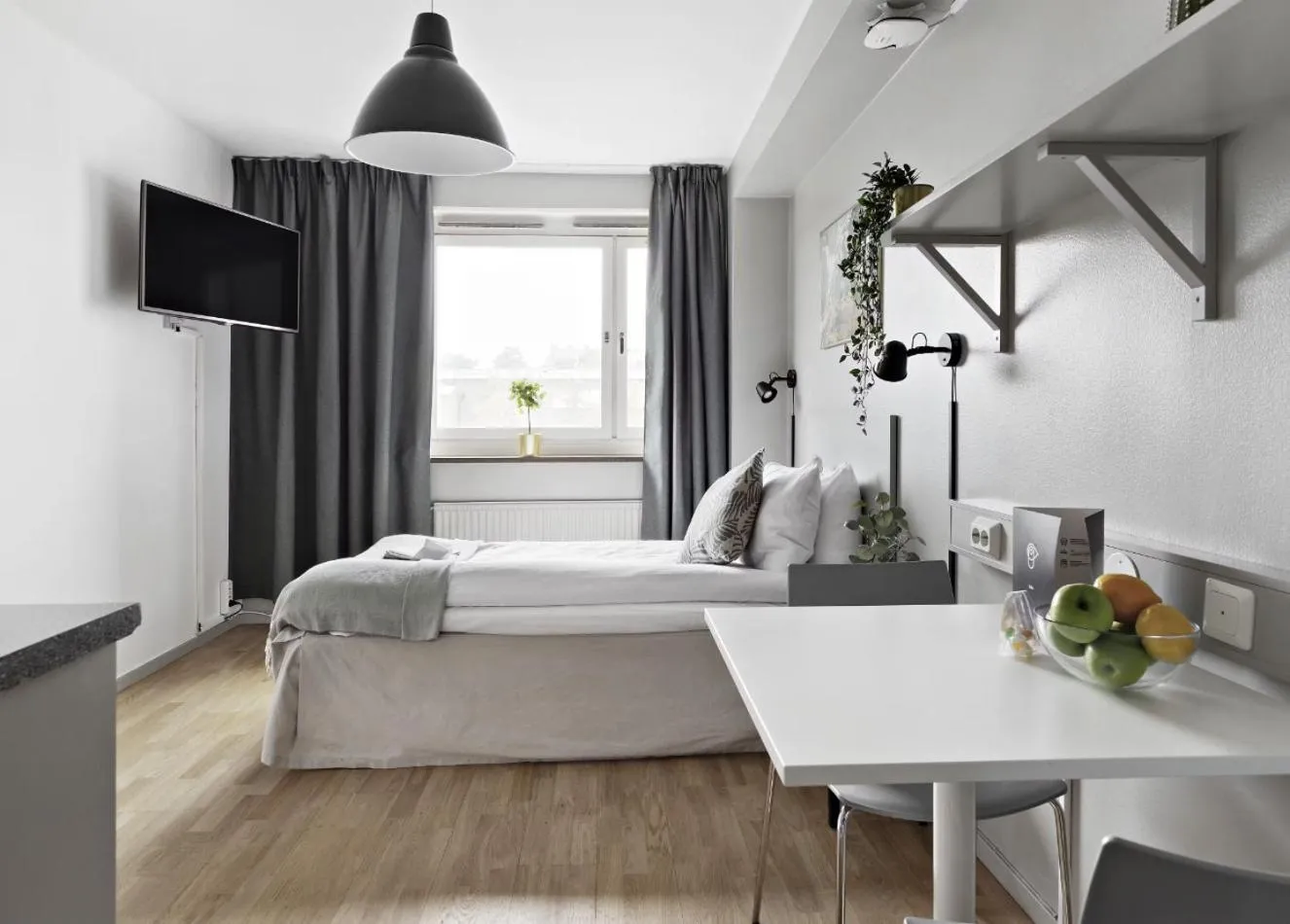 Bed in Forenom Hotels & Apartments Stockholm Alvik