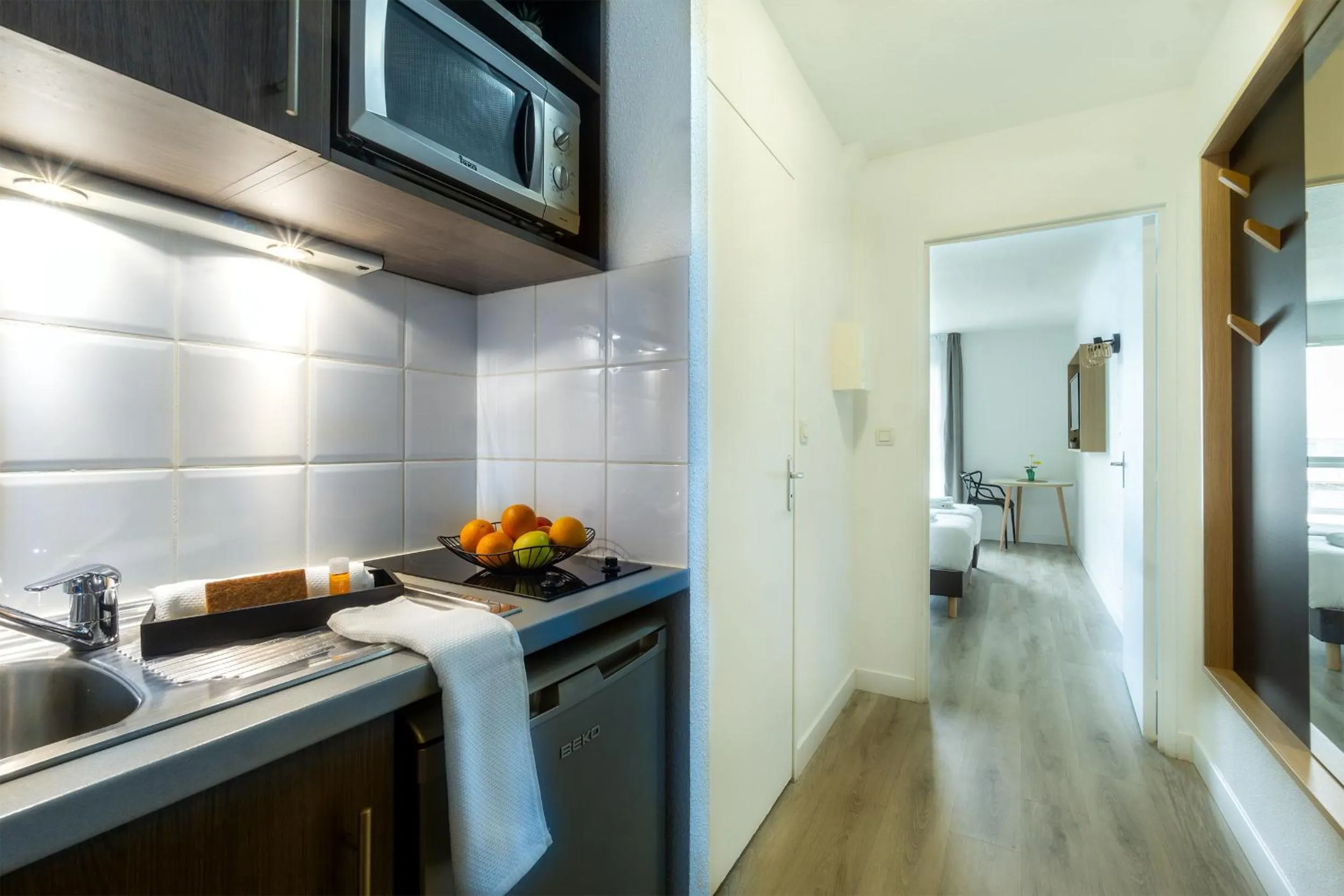 Kitchen or kitchenette in City Résidence Tours