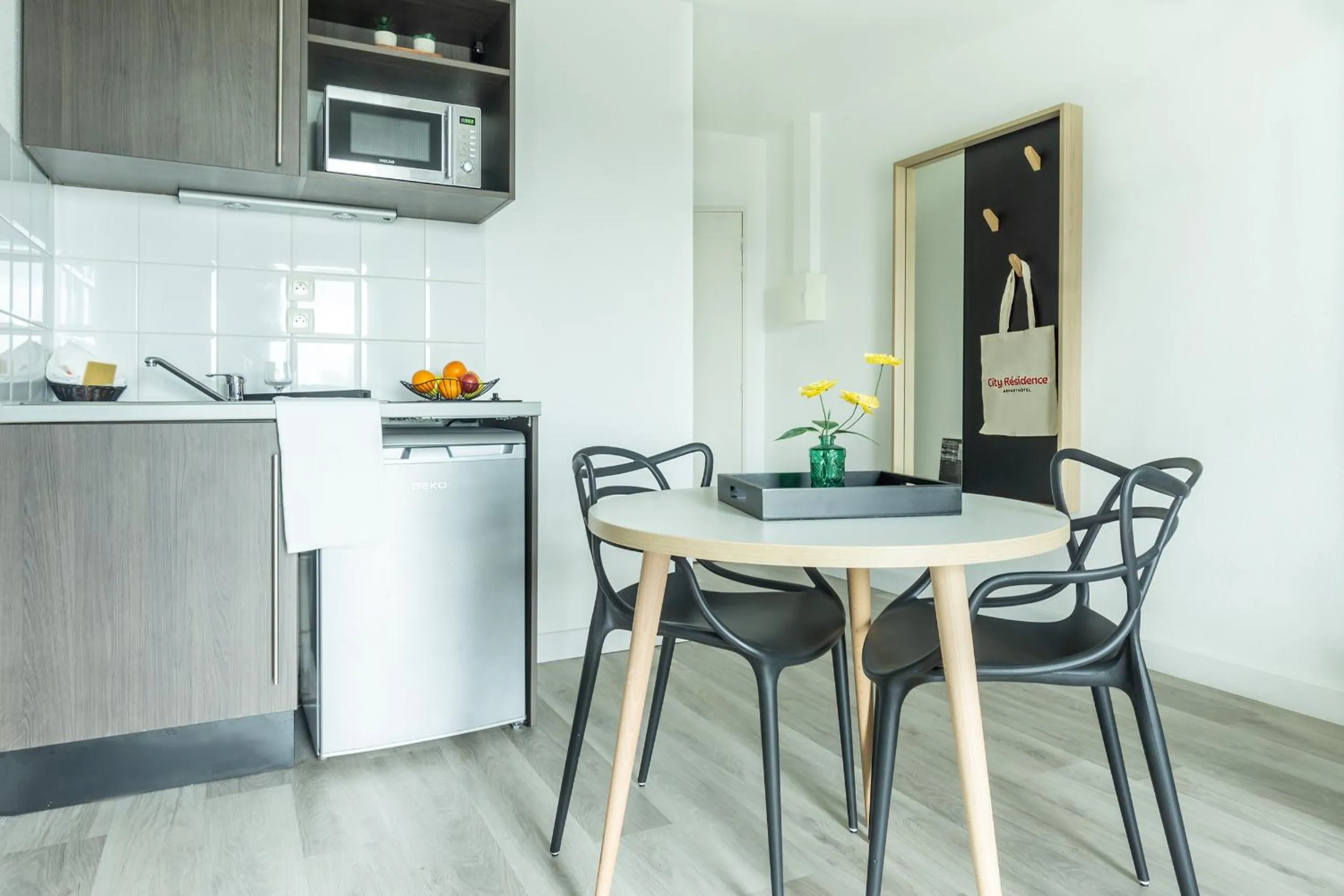 Kitchen or kitchenette in City Résidence Tours