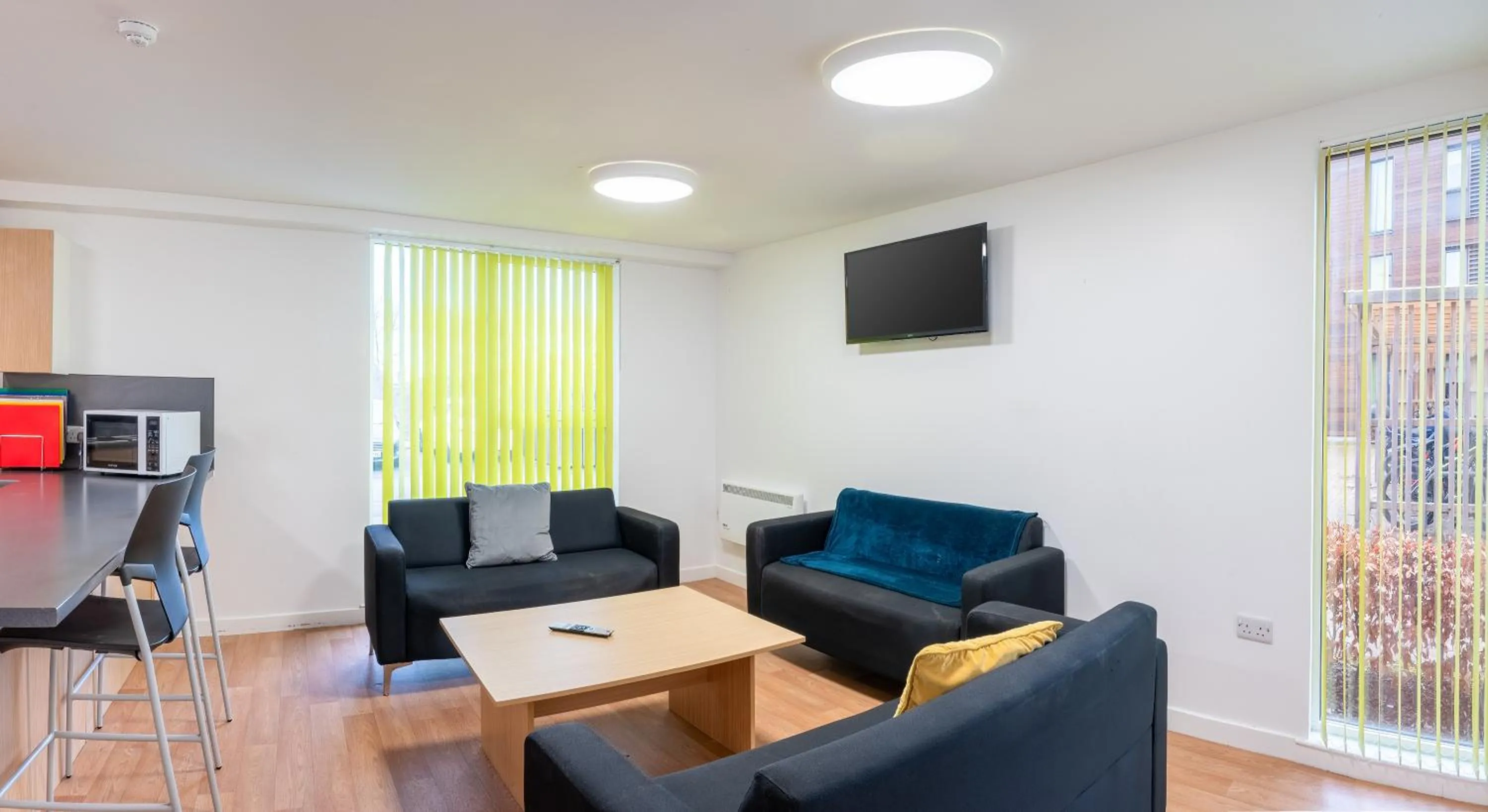 Living room in UHI Fort William - Campus Accommodation
