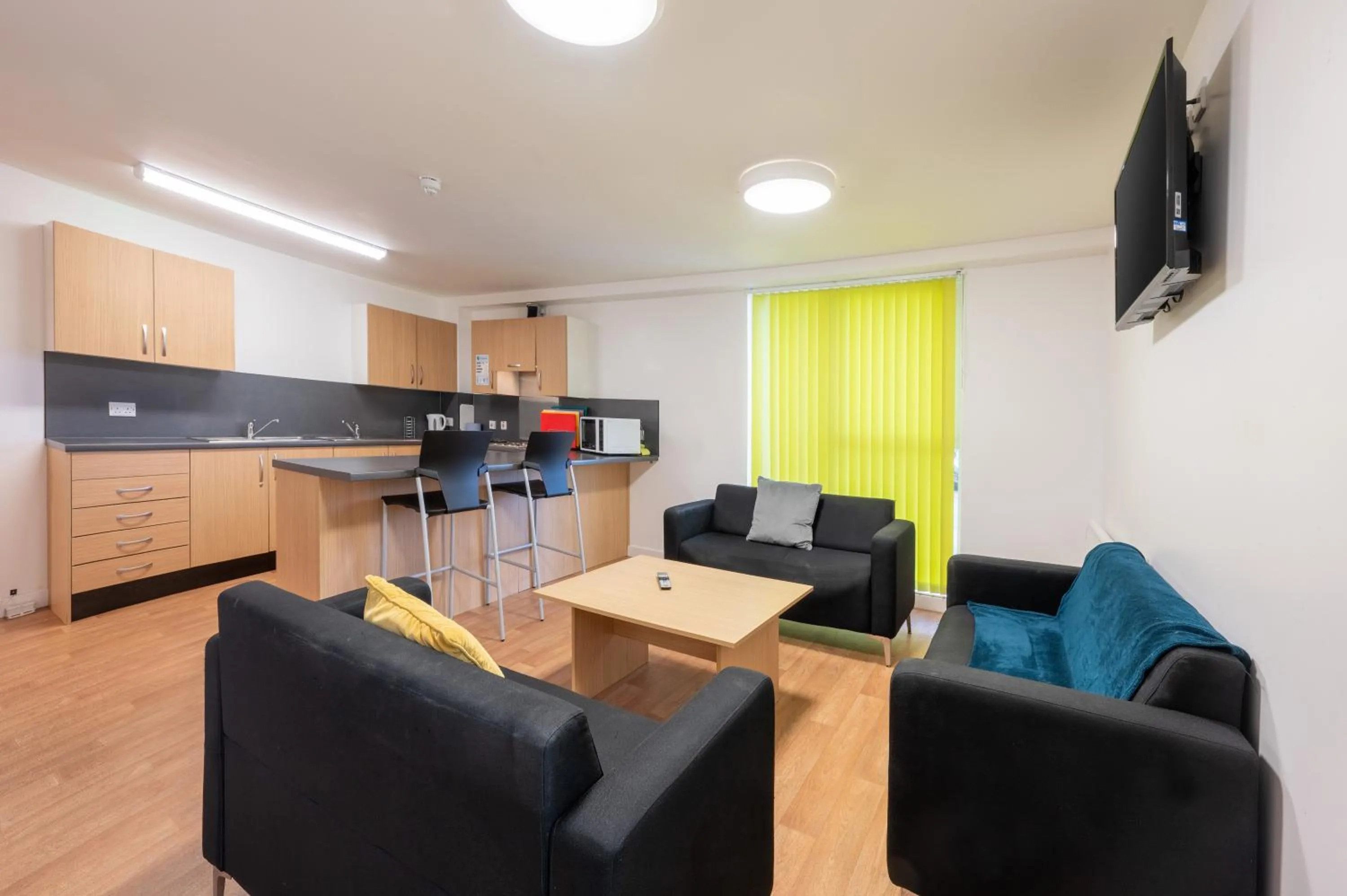 Living room in UHI Fort William - Campus Accommodation